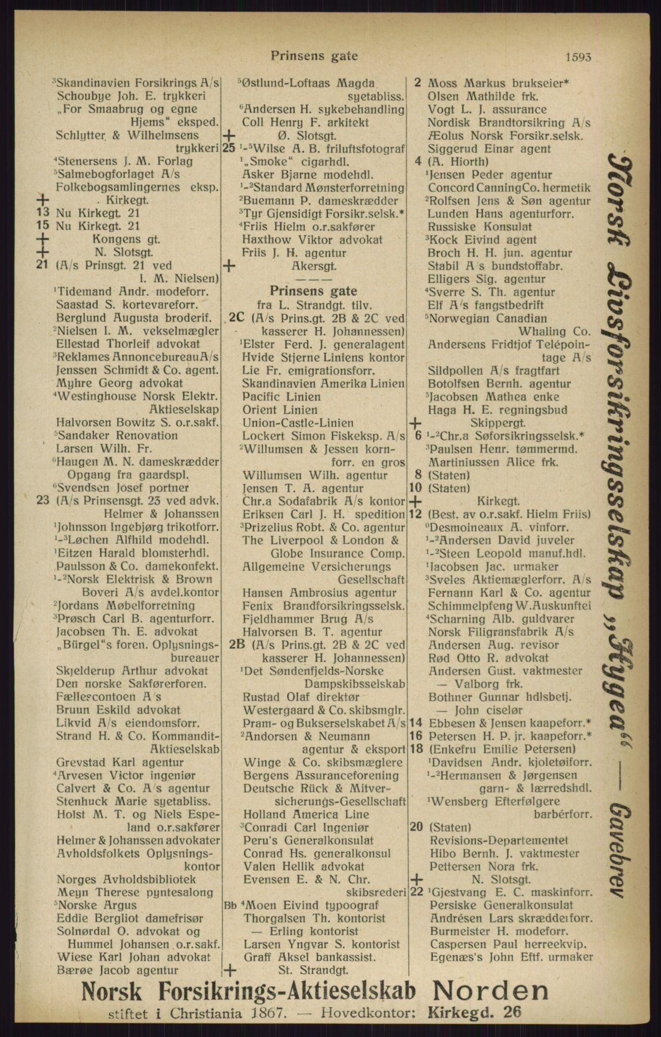 Kristiania/Oslo adressebok, PUBL/-, 1916, p. 1593