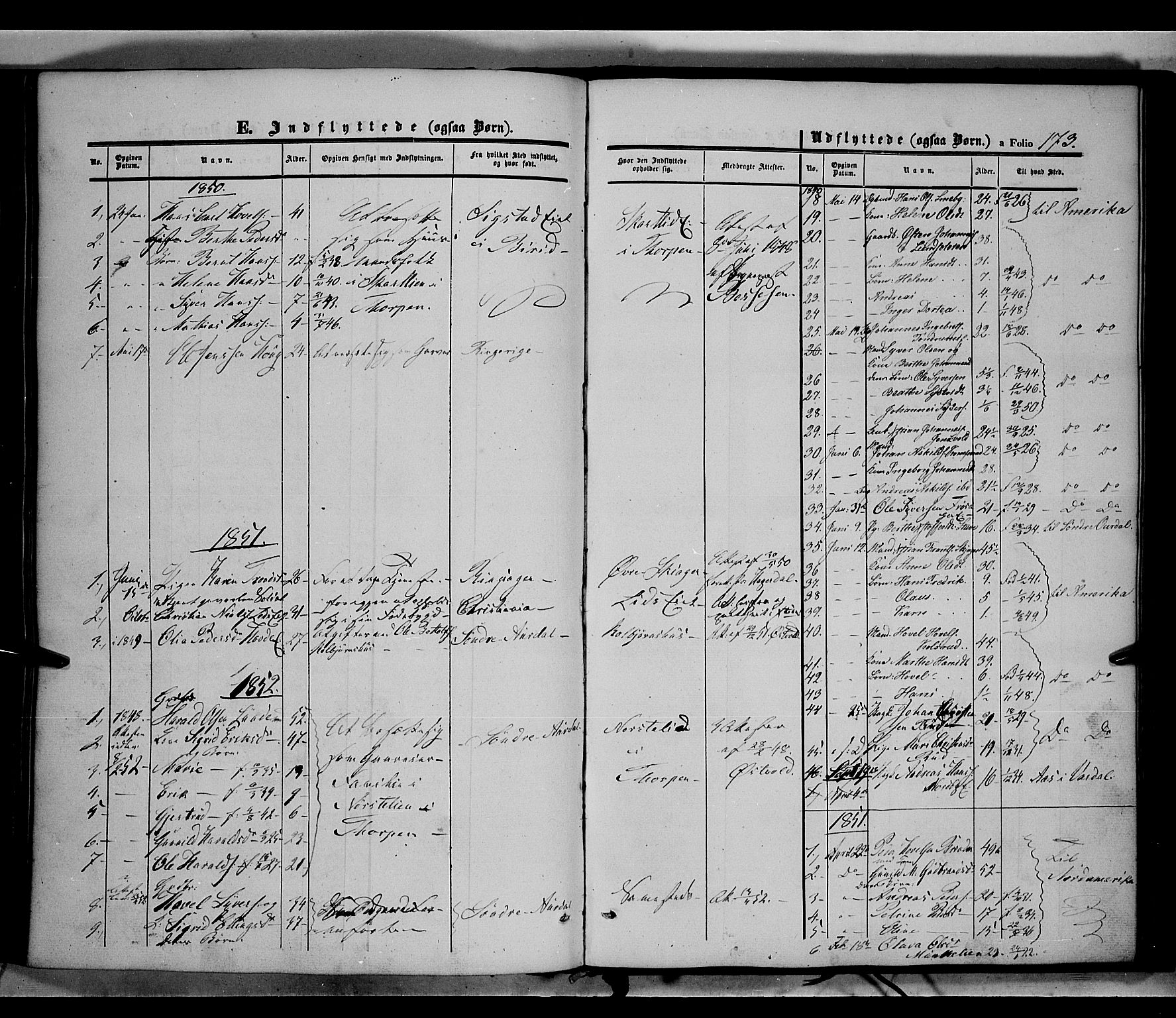 Land prestekontor, SAH/PREST-120/H/Ha/Haa/L0010: Parish register (official) no. 10, 1847-1859, p. 173