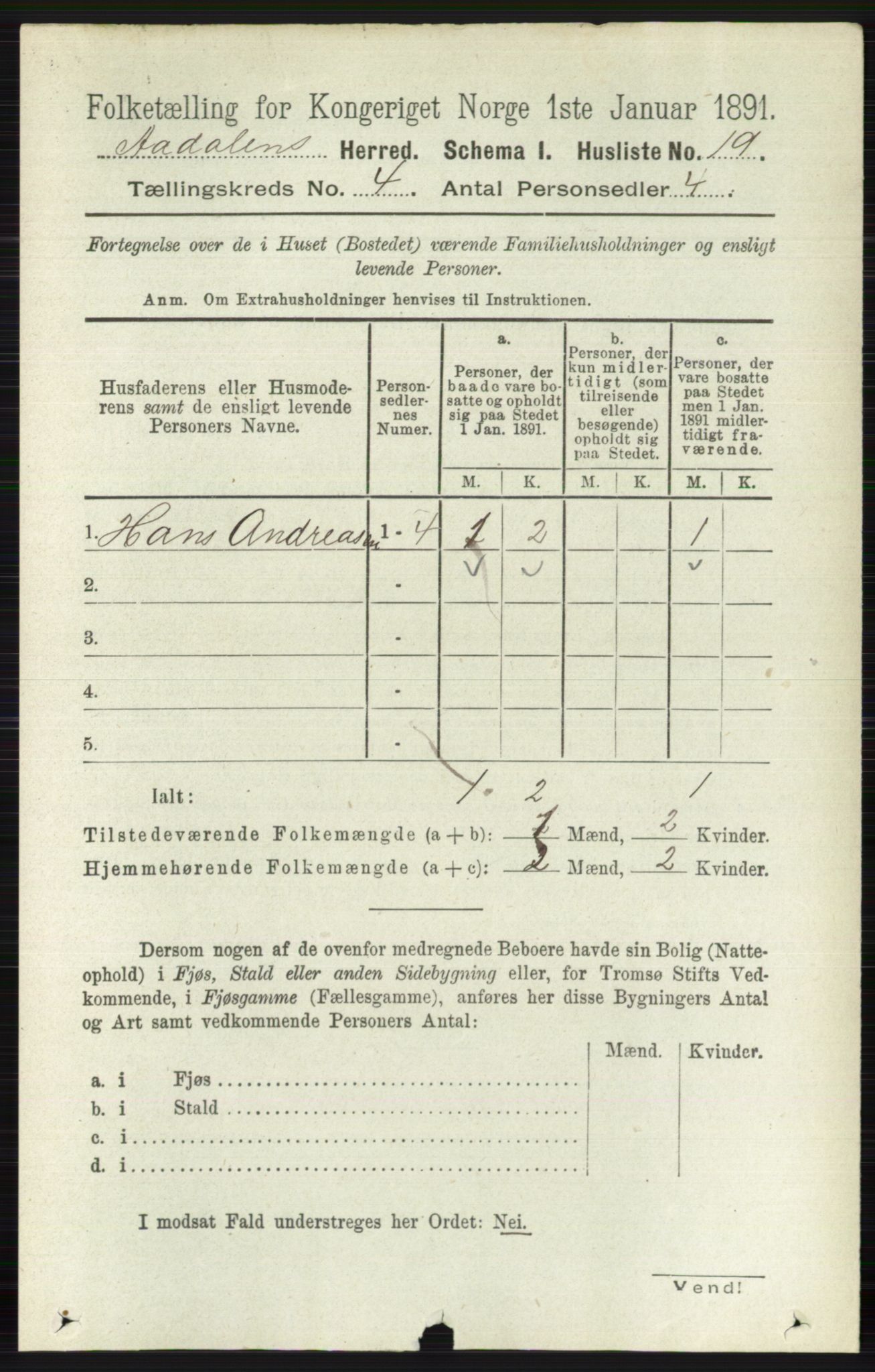 RA, 1891 census for 0614 Ådal, 1891, p. 1469