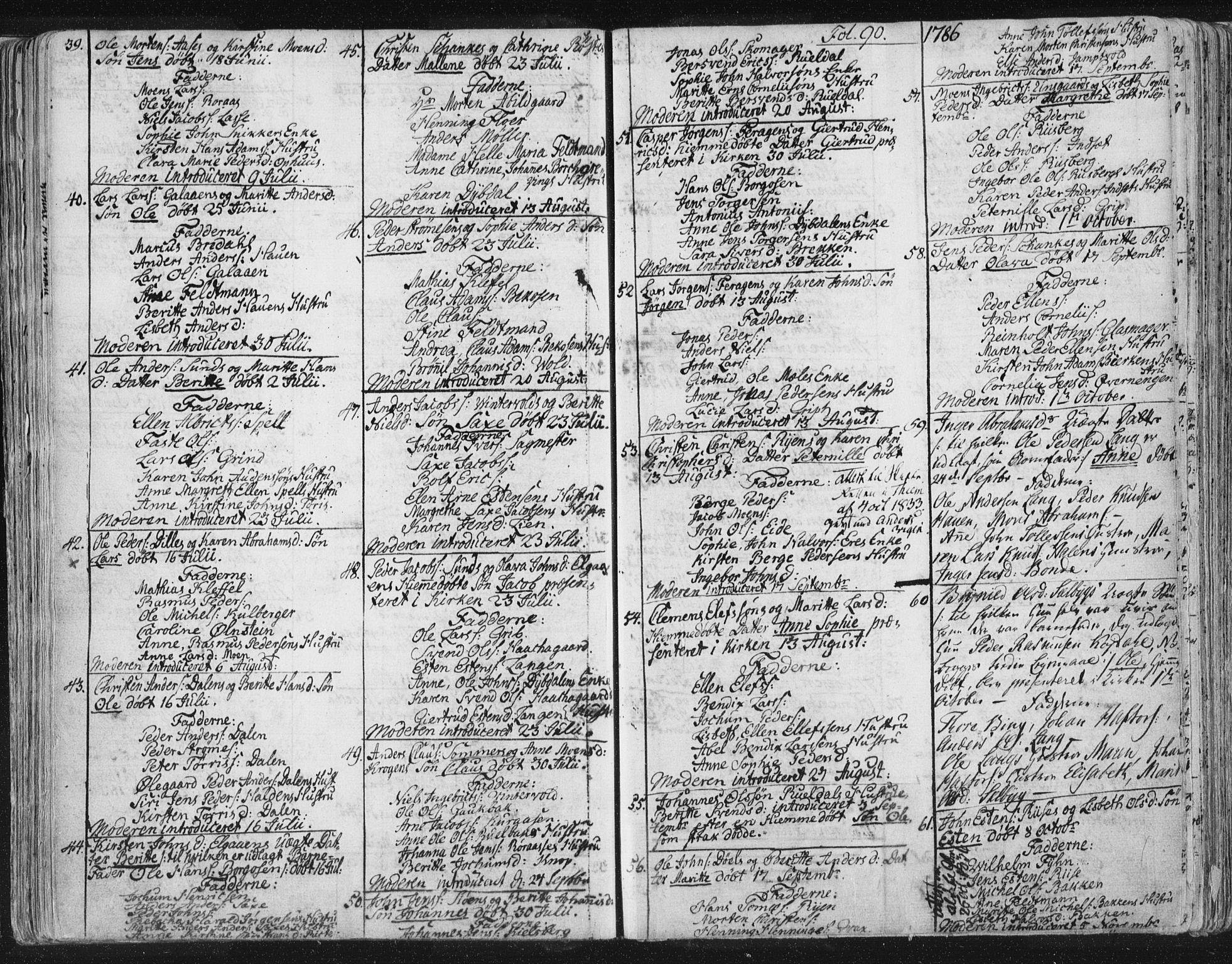 Ministerialprotokoller, klokkerbøker og fødselsregistre - Sør-Trøndelag, SAT/A-1456/681/L0926: Parish register (official) no. 681A04, 1767-1797, p. 90