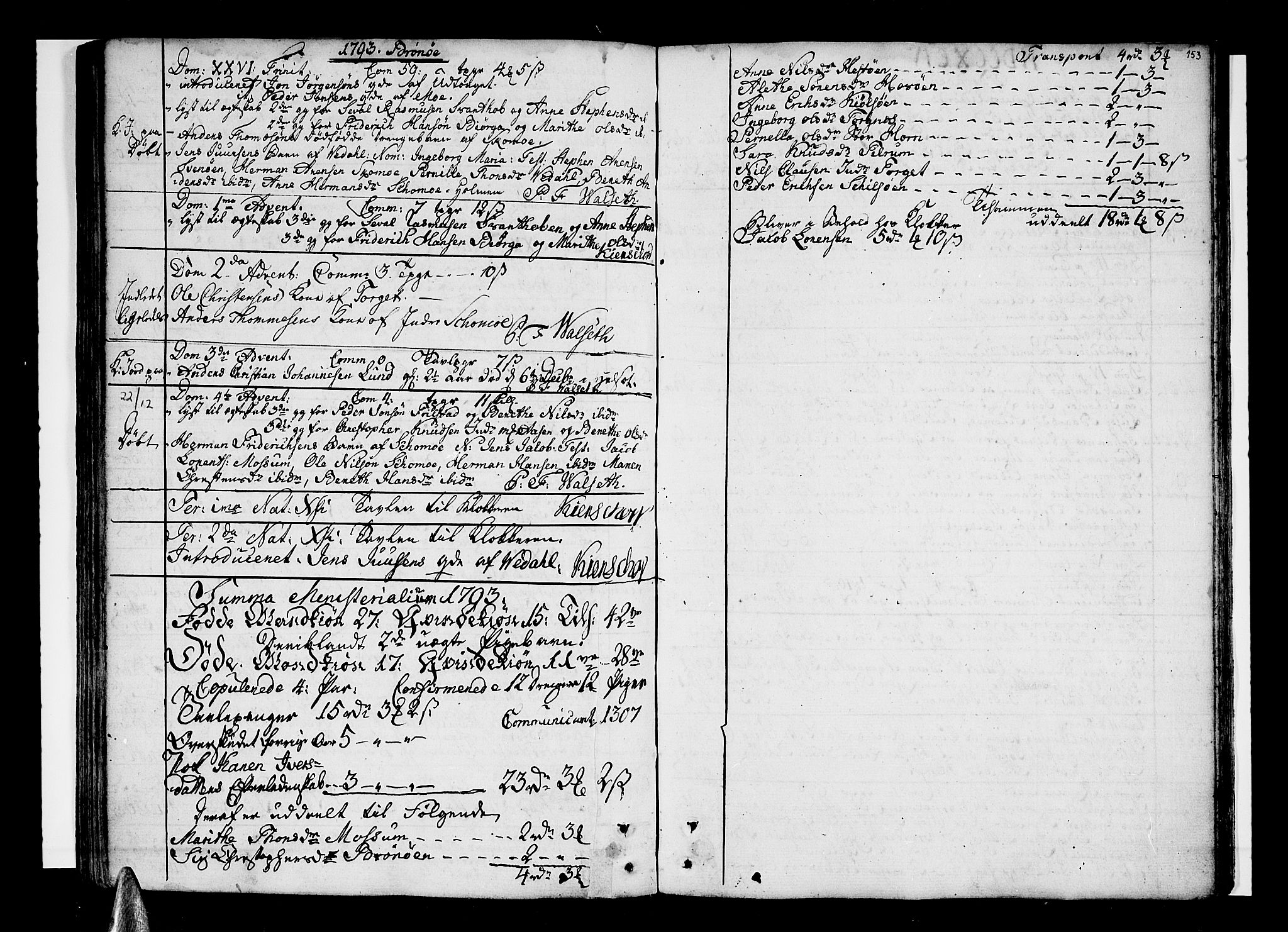 Ministerialprotokoller, klokkerbøker og fødselsregistre - Nordland, SAT/A-1459/813/L0195: Parish register (official) no. 813A05, 1752-1803, p. 153