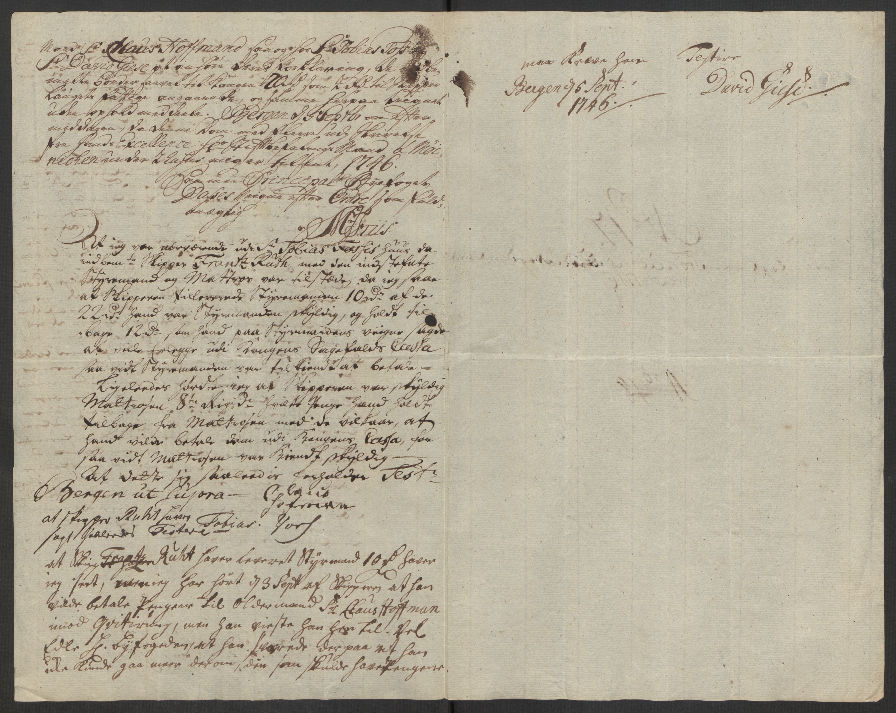 Rentekammeret inntil 1814, Reviderte regnskaper, Byregnskaper, AV/RA-EA-4066/R/Rs/L0541: [S22] Sikt og sakefall, 1743-1746, p. 361