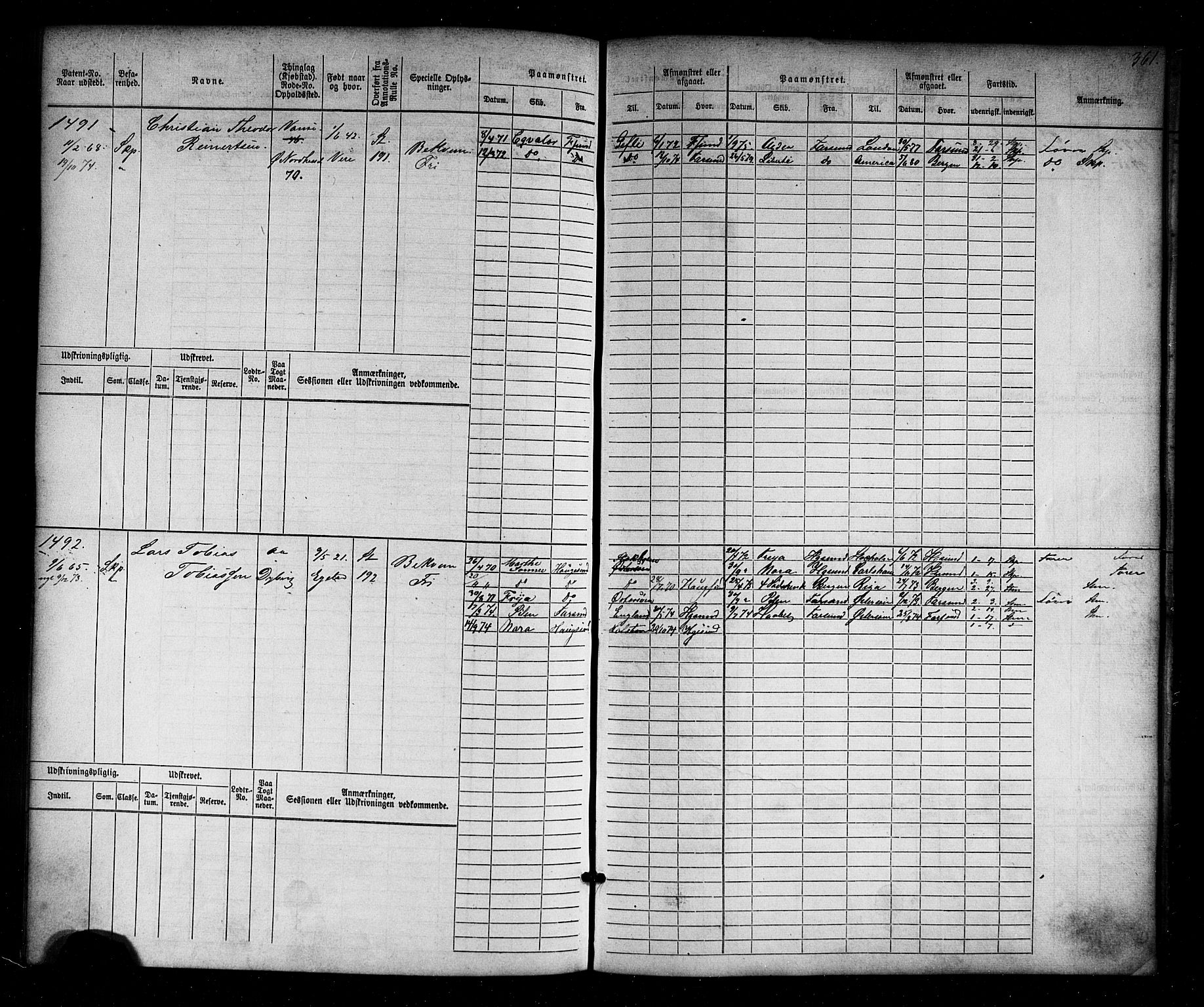 Farsund mønstringskrets, AV/SAK-2031-0017/F/Fb/L0016: Hovedrulle nr 771-1536, Z-8, 1868-1904, p. 377