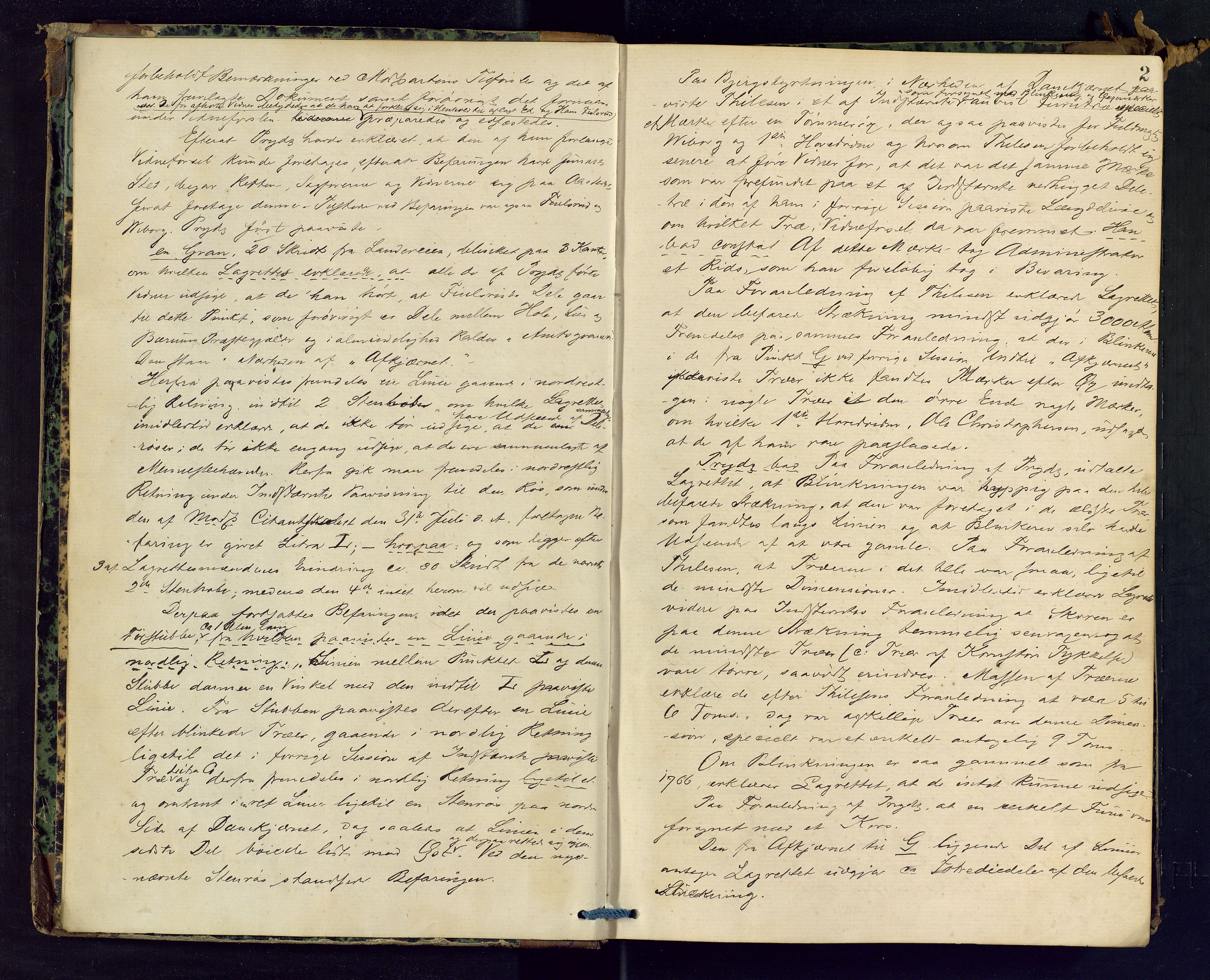 Ringerike sorenskriveri, AV/SAKO-A-105/F/Fc/Fca/L0015: Ekstrarettsprotokoll, 1876-1879, p. 2