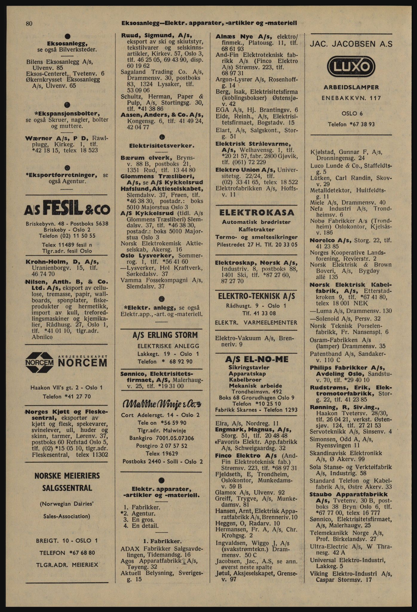 Kristiania/Oslo adressebok, PUBL/-, 1977-1978, p. 80