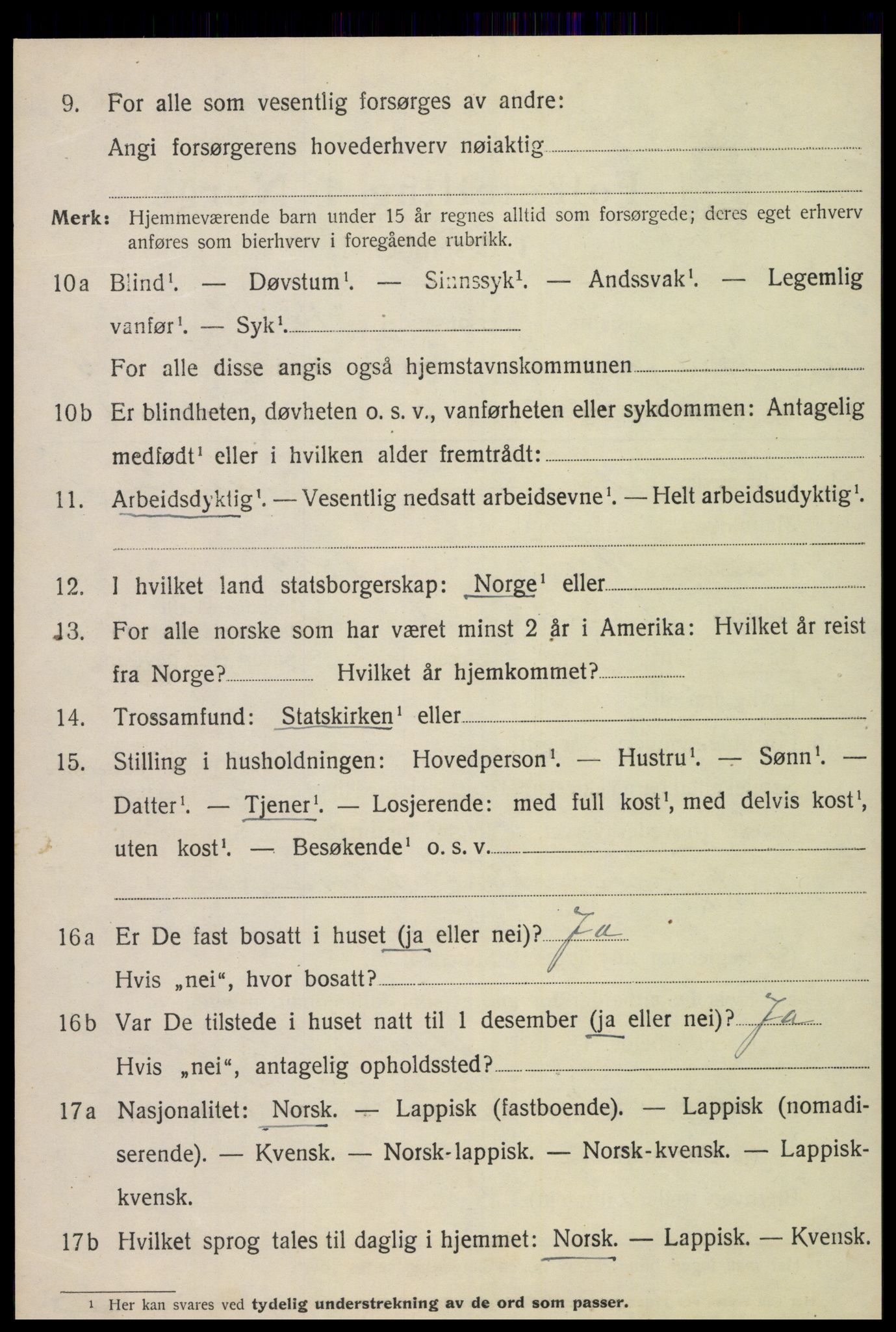 SAT, 1920 census for Inderøy, 1920, p. 6646