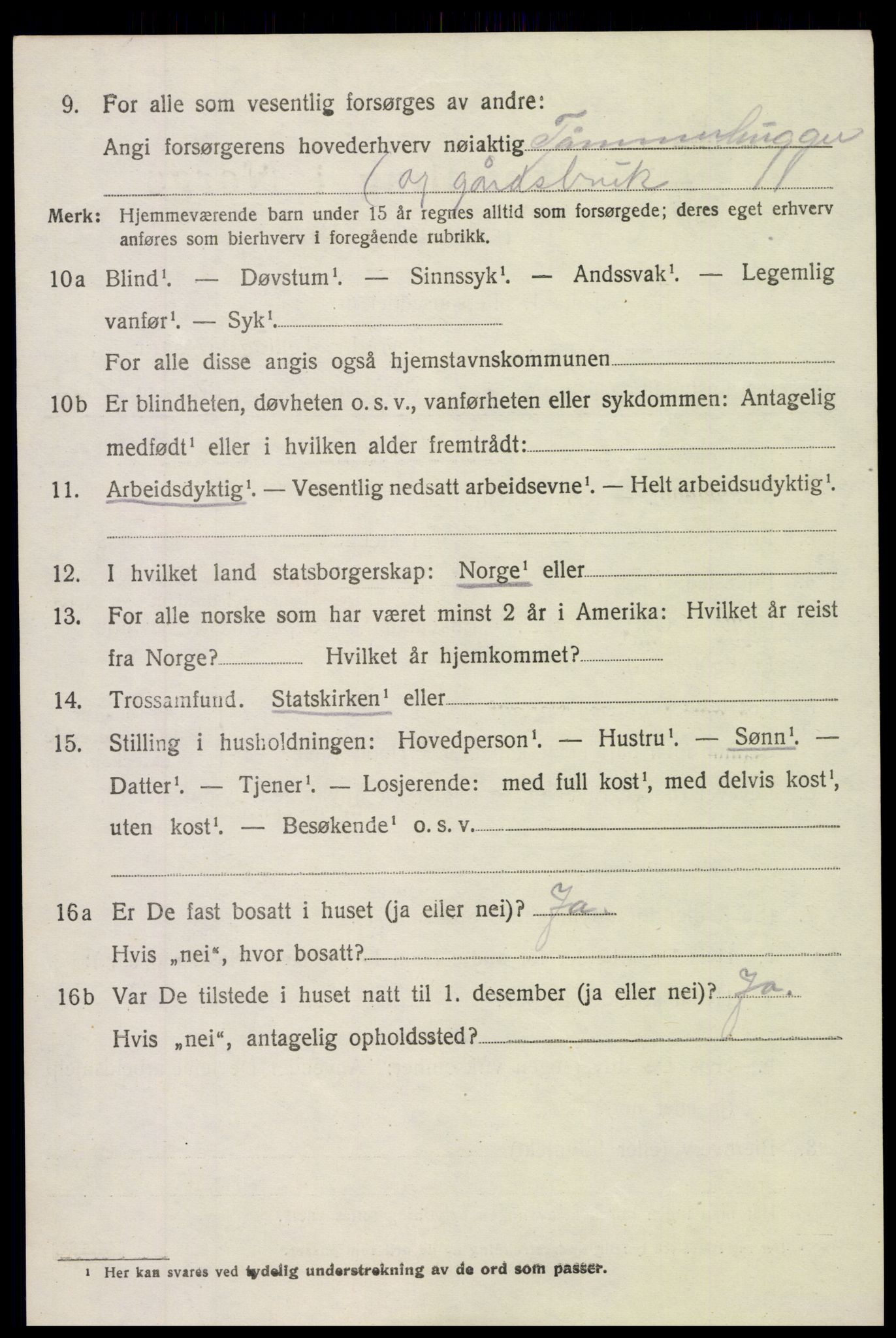 SAH, 1920 census for Torpa, 1920, p. 1760