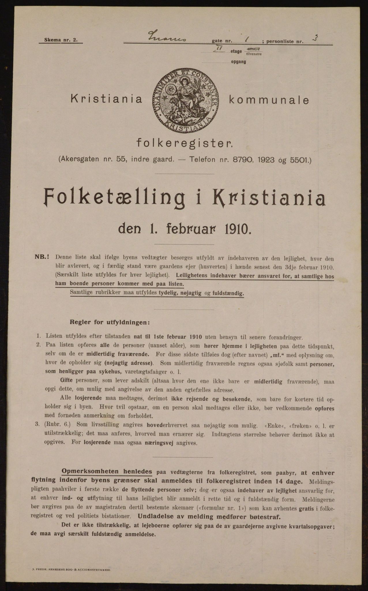 OBA, Municipal Census 1910 for Kristiania, 1910, p. 93510