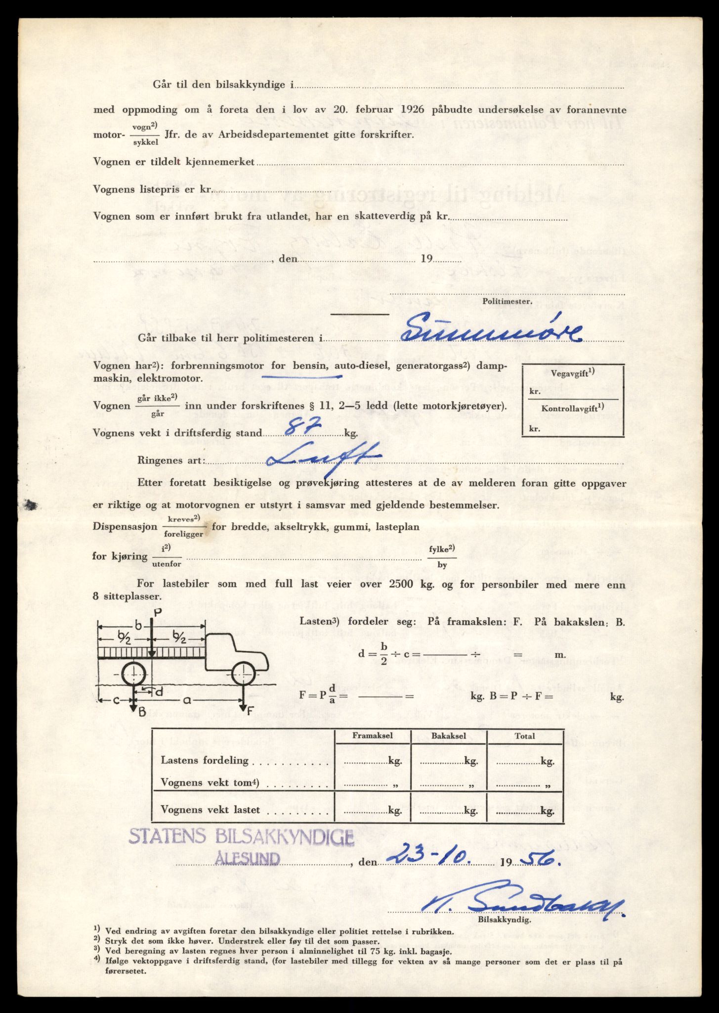 Møre og Romsdal vegkontor - Ålesund trafikkstasjon, AV/SAT-A-4099/F/Fe/L0040: Registreringskort for kjøretøy T 13531 - T 13709, 1927-1998, p. 804