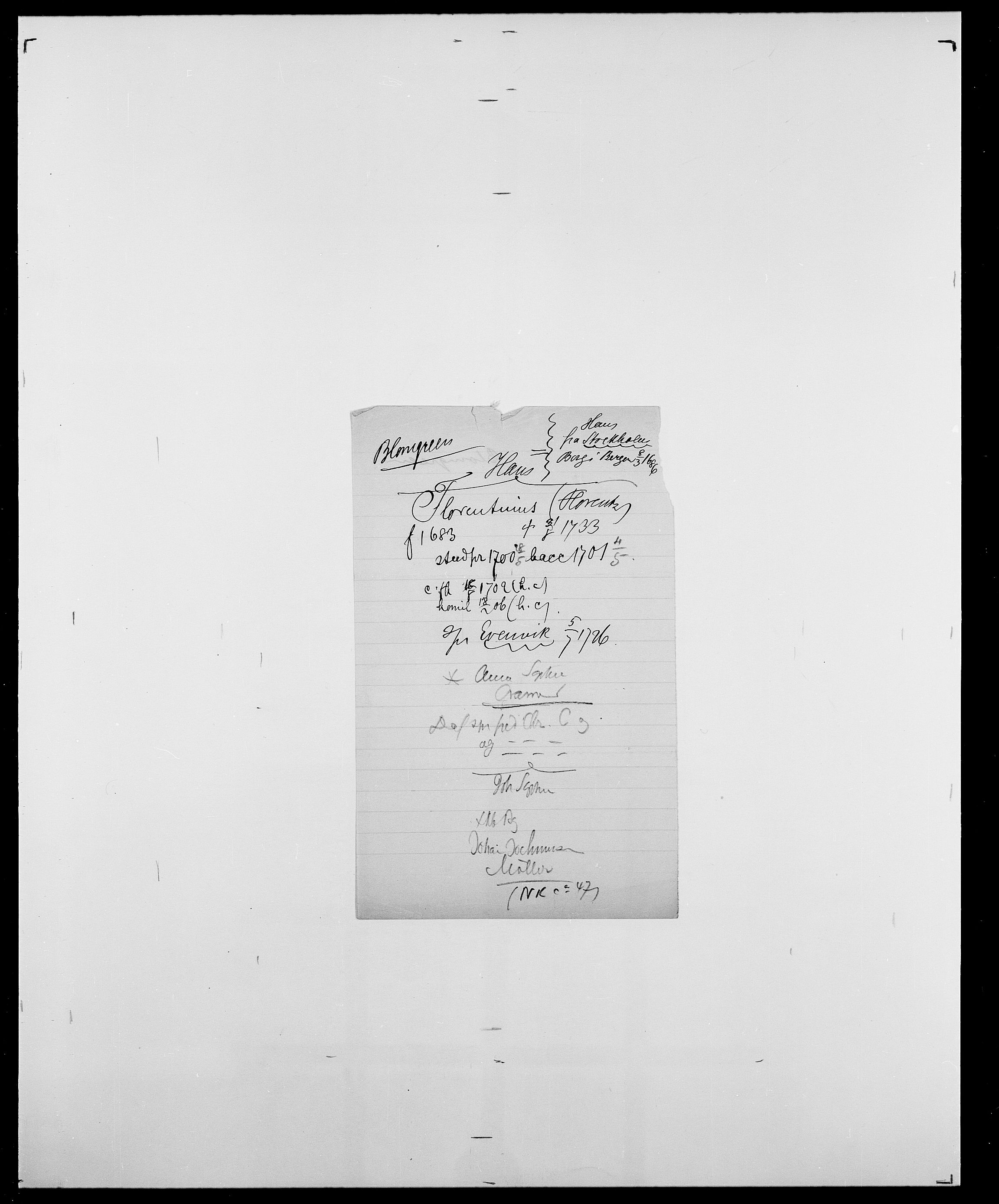 Delgobe, Charles Antoine - samling, AV/SAO-PAO-0038/D/Da/L0004: Bergendahl - Blære, p. 779
