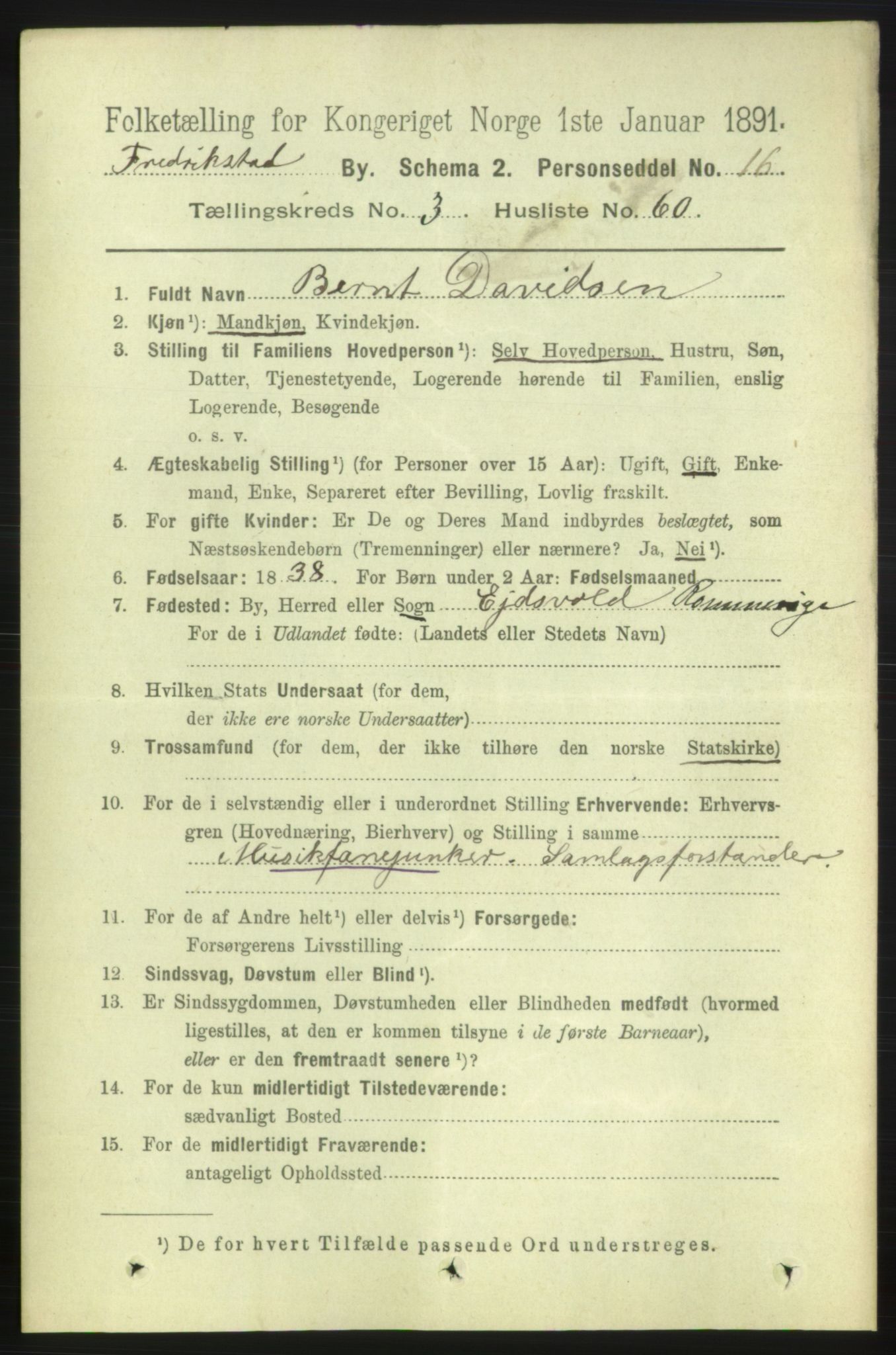 RA, 1891 census for 0103 Fredrikstad, 1891, p. 5812