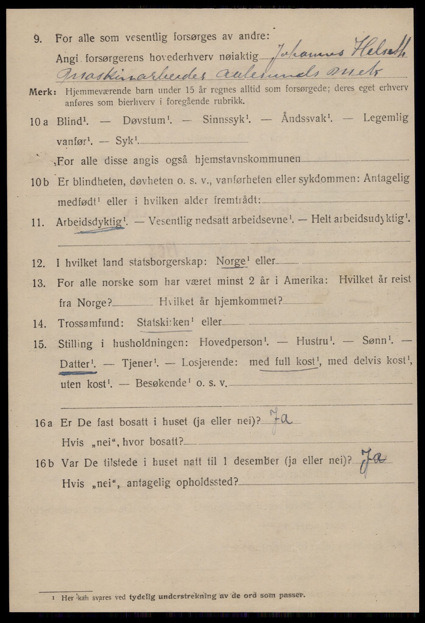 SAT, 1920 census for Ålesund, 1920, p. 42013