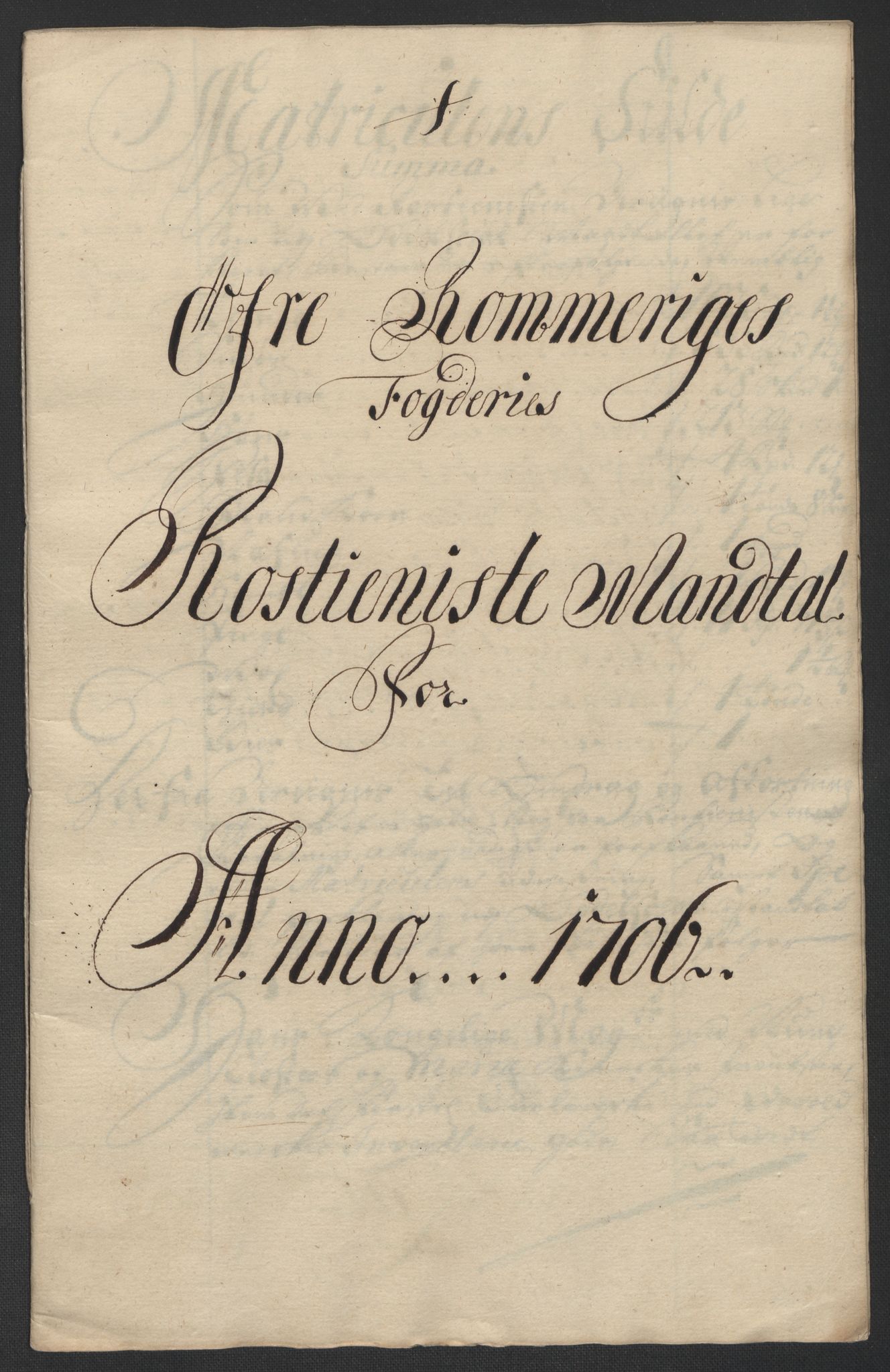 Rentekammeret inntil 1814, Reviderte regnskaper, Fogderegnskap, AV/RA-EA-4092/R12/L0718: Fogderegnskap Øvre Romerike, 1706-1707, p. 167