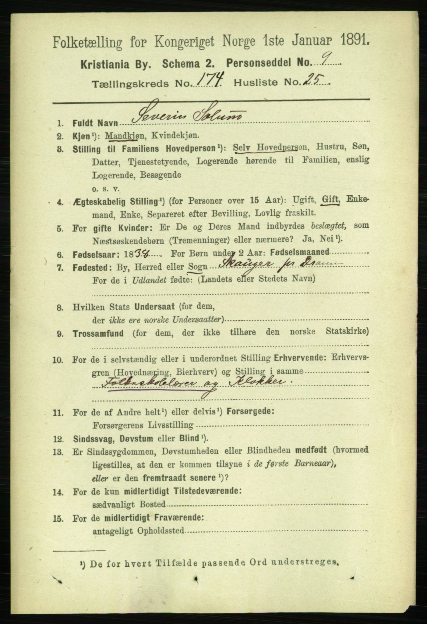 RA, 1891 census for 0301 Kristiania, 1891, p. 104540