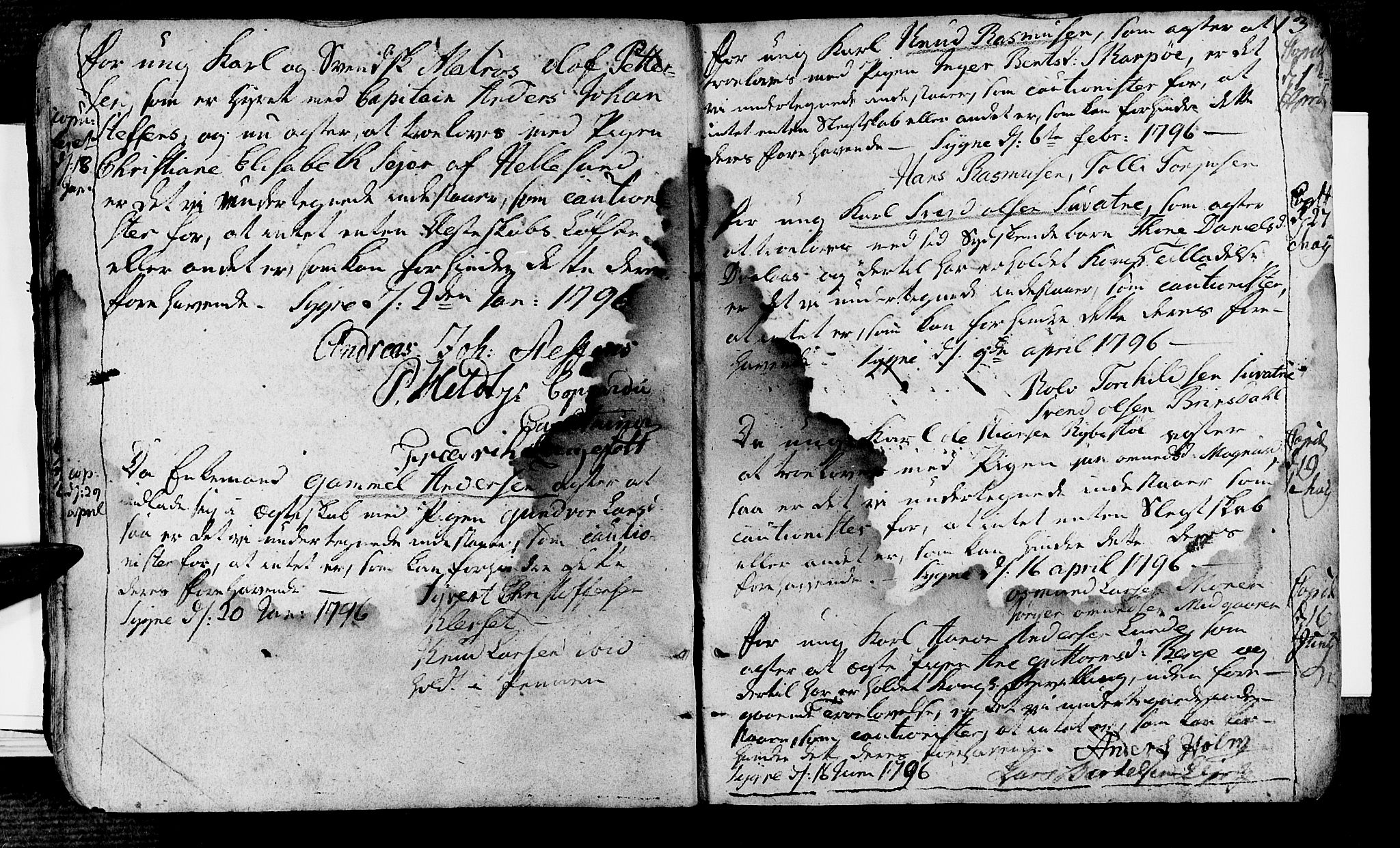 Søgne sokneprestkontor, SAK/1111-0037/F/Fa/Fab/L0007: Parish register (official) no. A 7, 1791-1851, p. 13