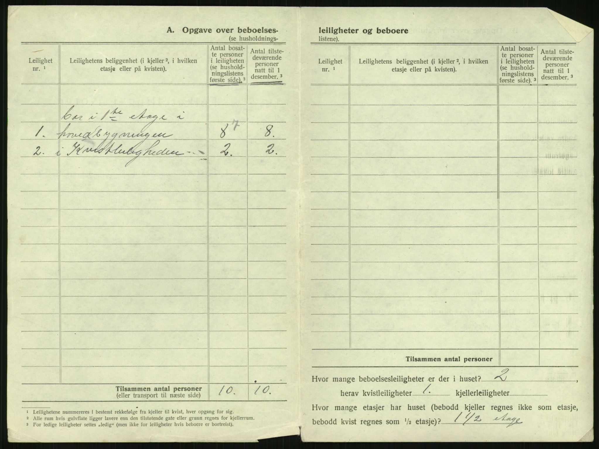 SAH, 1920 census for Lillehammer, 1920, p. 545