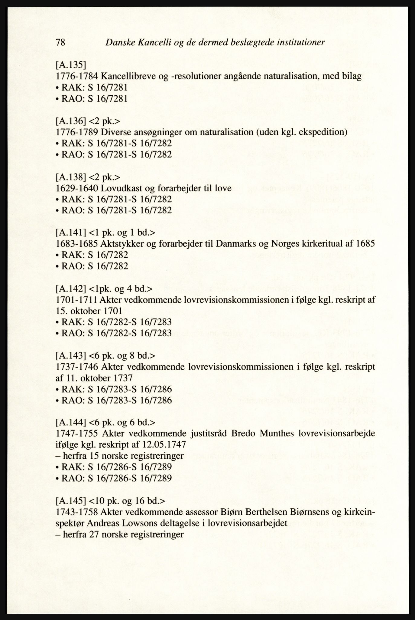 Publikasjoner utgitt av Arkivverket, PUBL/PUBL-001/A/0002: Erik Gøbel: NOREG, Tværregistratur over norgesrelevant materiale i Rigsarkivet i København (2000), 2000, p. 80