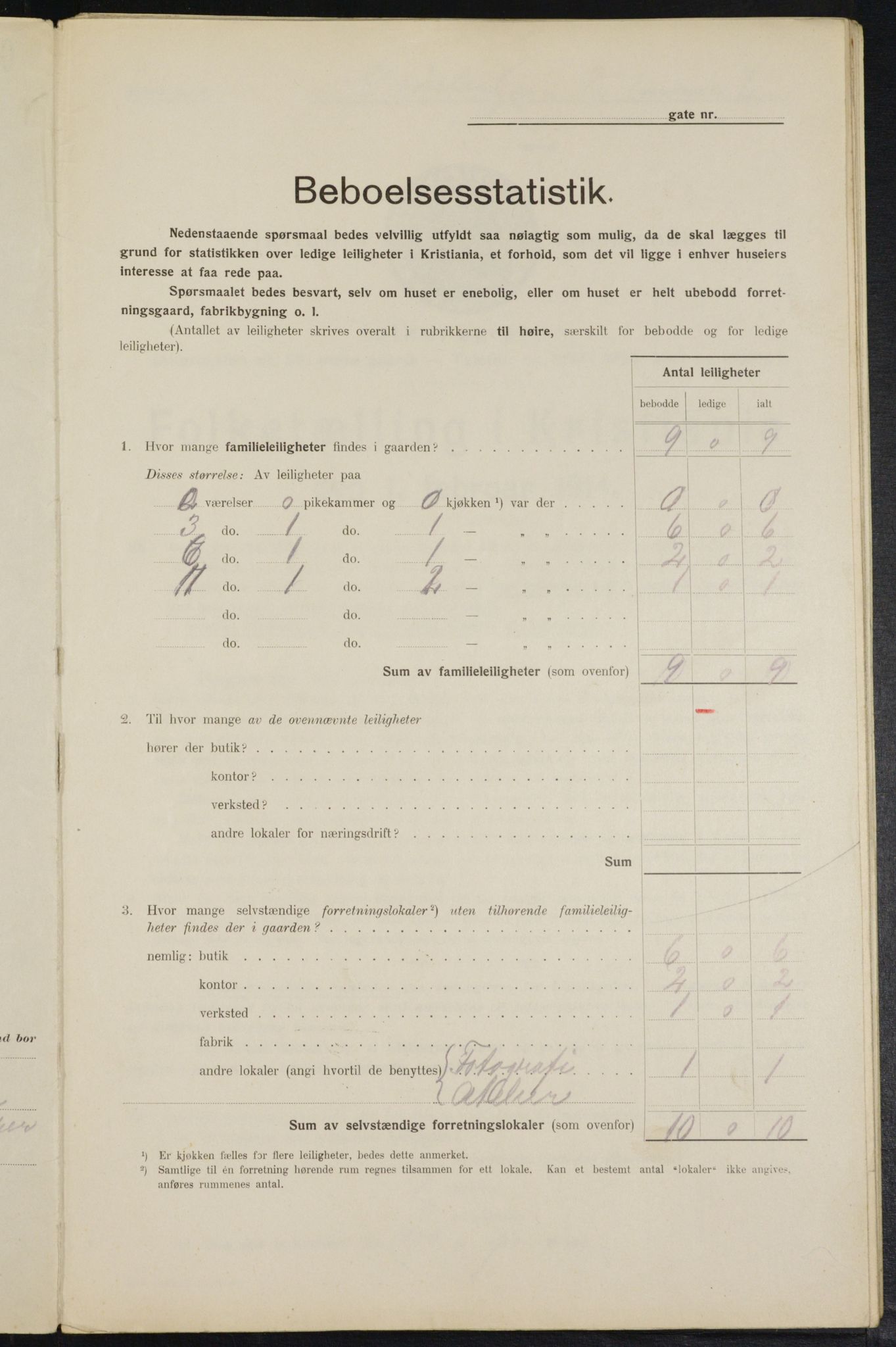 OBA, Municipal Census 1914 for Kristiania, 1914, p. 31249