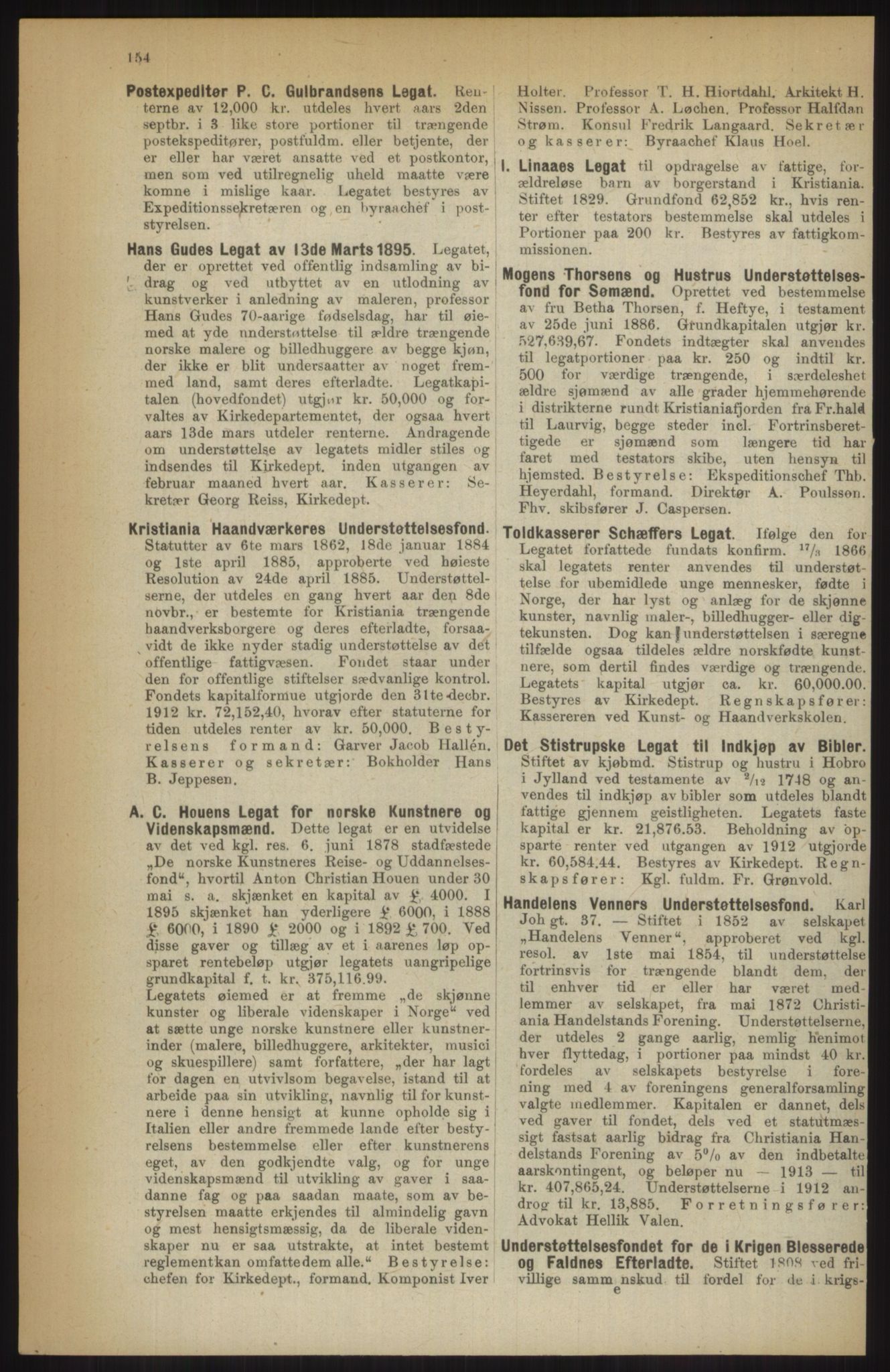 Kristiania/Oslo adressebok, PUBL/-, 1914, p. 154