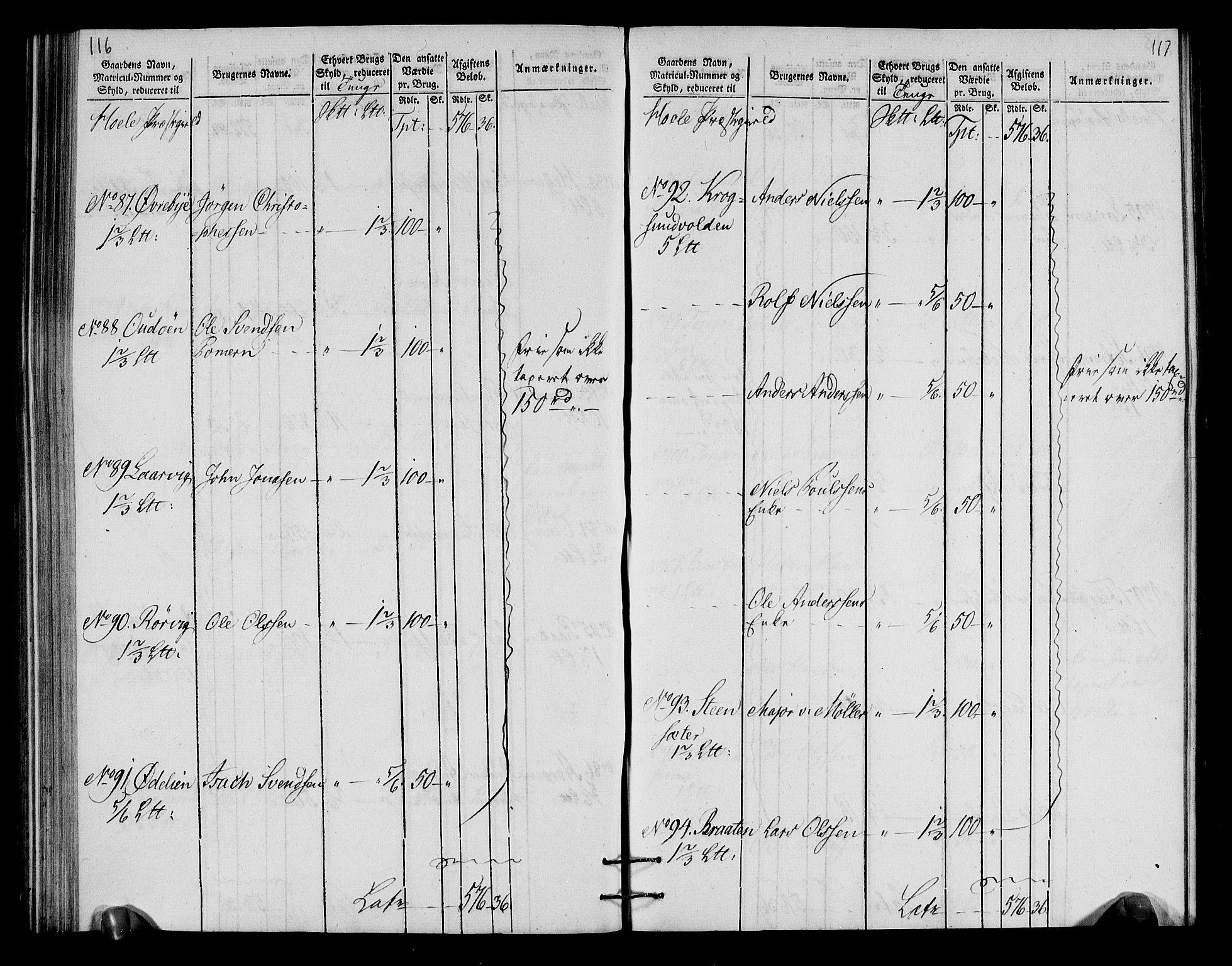 Rentekammeret inntil 1814, Realistisk ordnet avdeling, AV/RA-EA-4070/N/Ne/Nea/L0049: Ringerike og Hallingdal fogderi. Oppebørselsregister for Ringerike, 1803-1804, p. 61