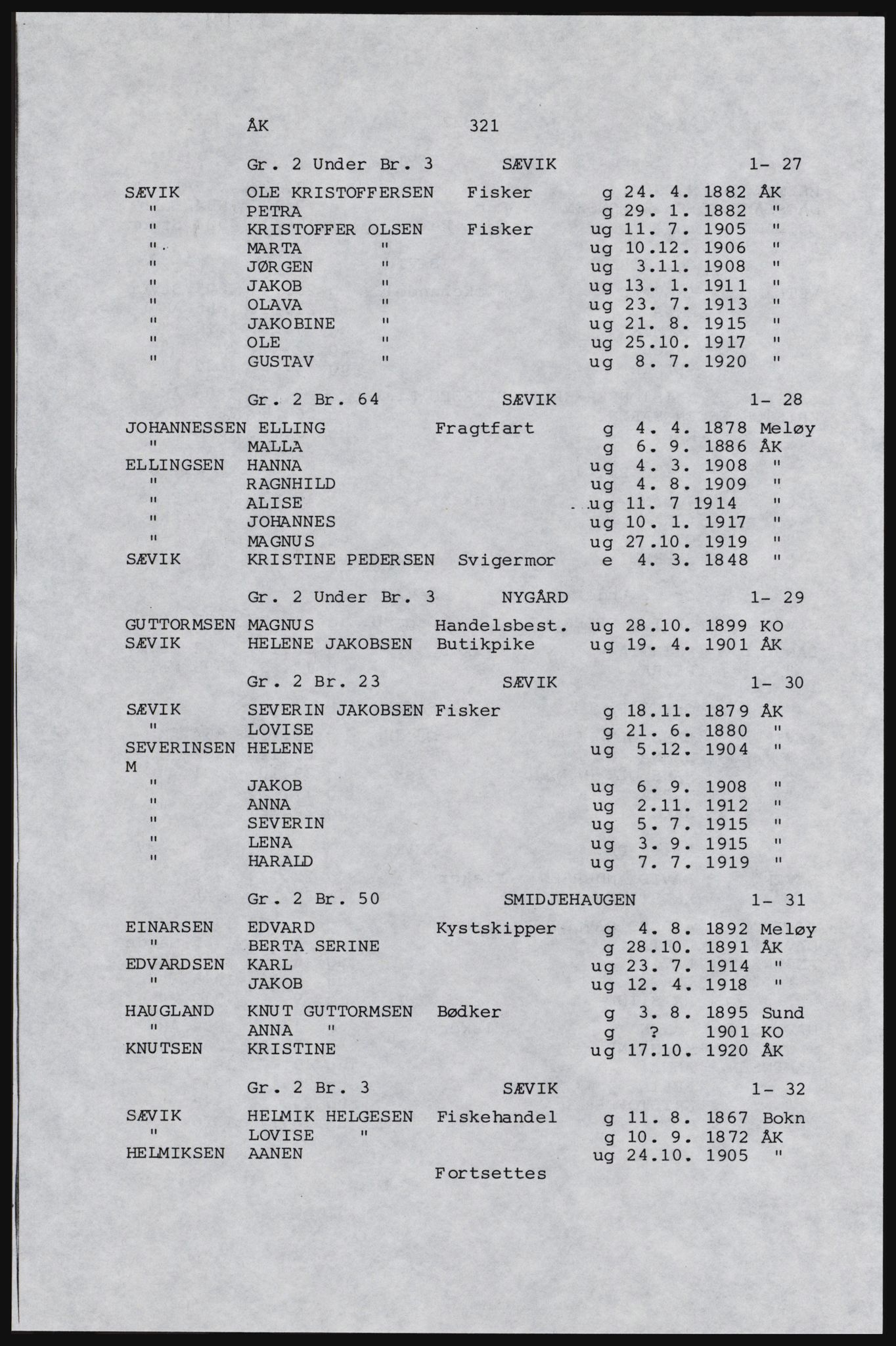 SAST, Copy of 1920 census for Karmøy, 1920, p. 343