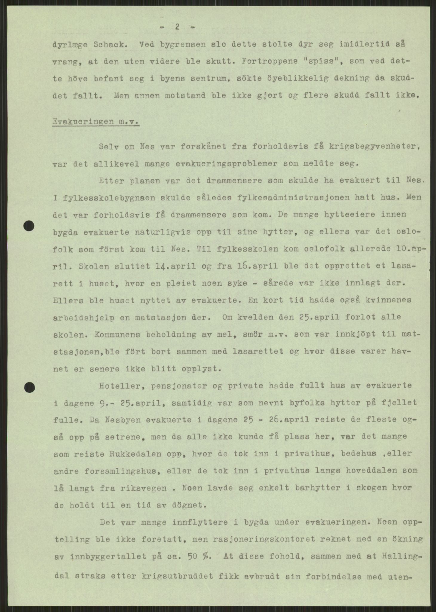 Forsvaret, Forsvarets krigshistoriske avdeling, AV/RA-RAFA-2017/Y/Ya/L0014: II-C-11-31 - Fylkesmenn.  Rapporter om krigsbegivenhetene 1940., 1940, p. 439