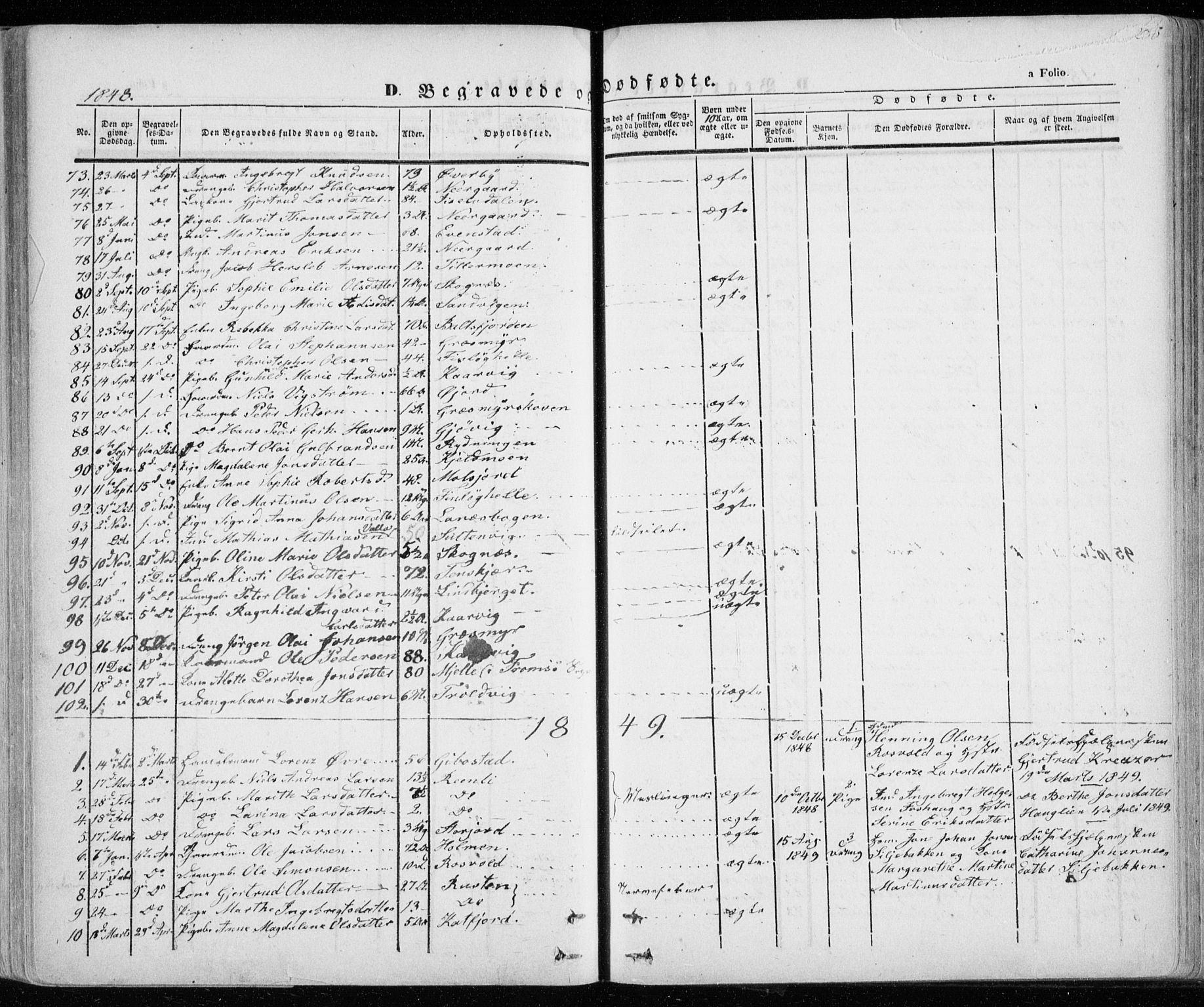 Lenvik sokneprestembete, SATØ/S-1310/H/Ha/Haa/L0006kirke: Parish register (official) no. 6, 1845-1854, p. 288