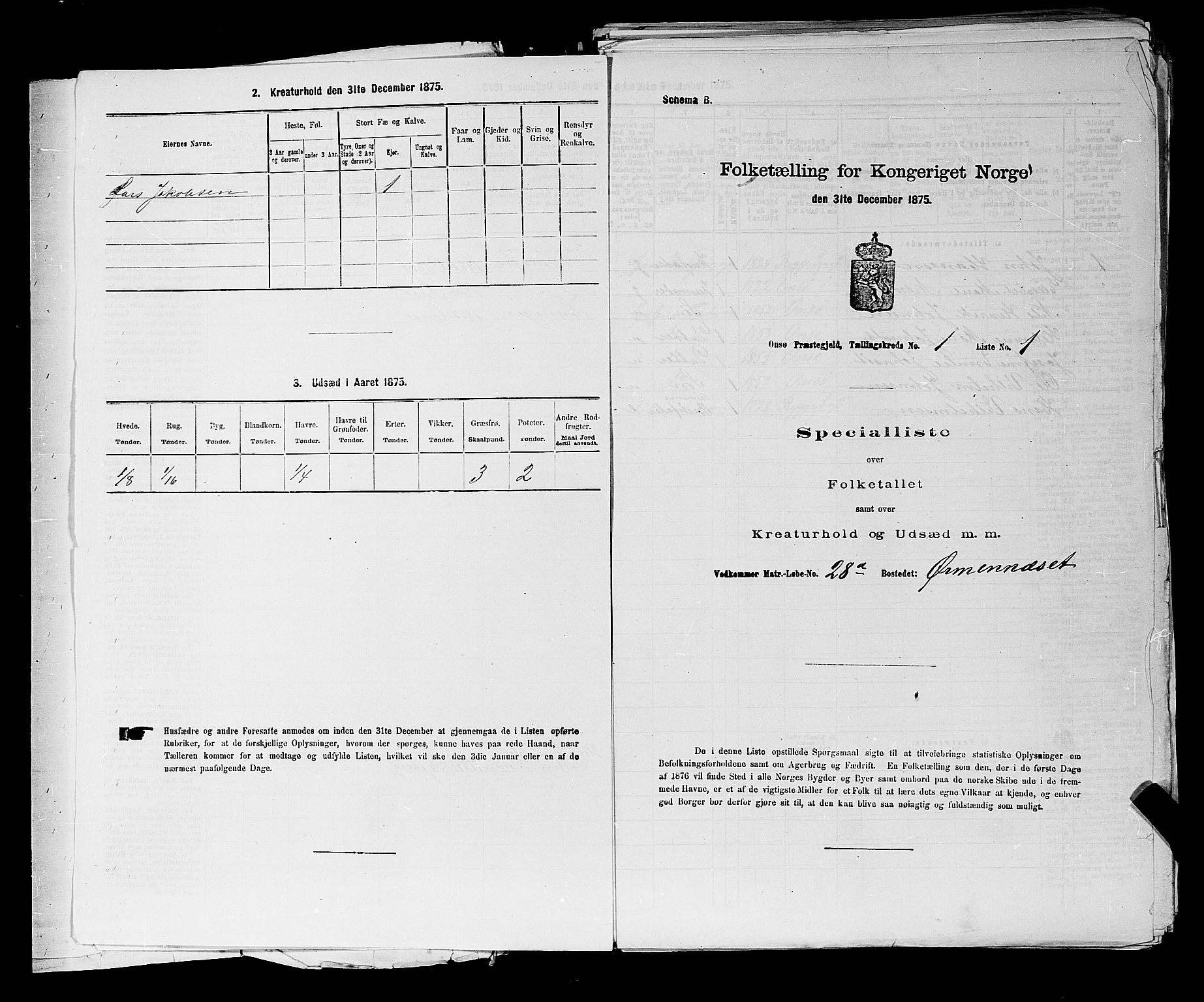 RA, 1875 census for 0134P Onsøy, 1875, p. 44