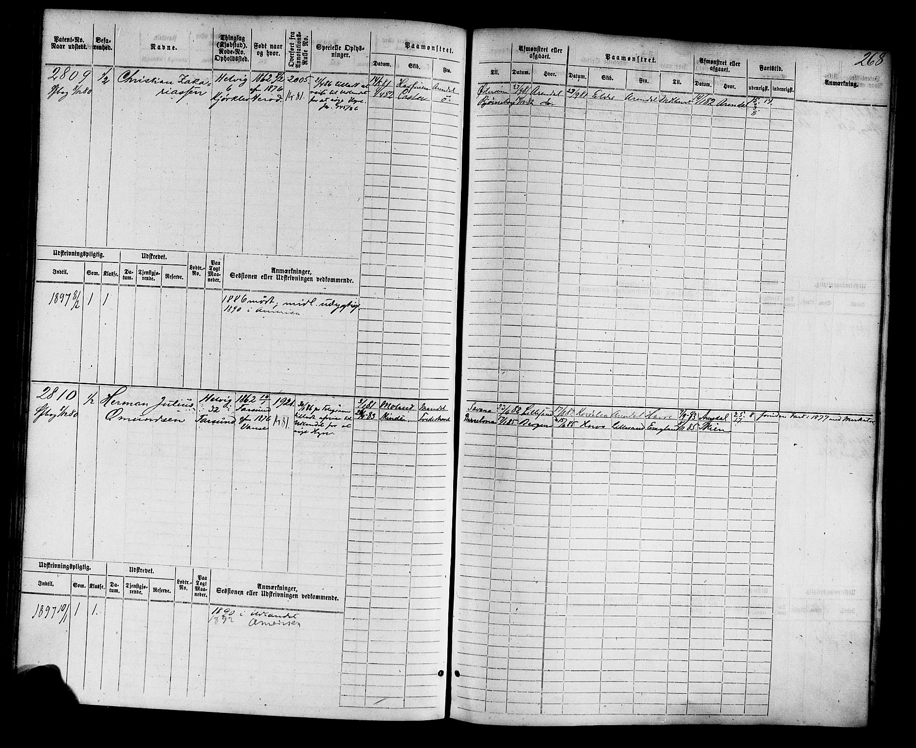 Farsund mønstringskrets, AV/SAK-2031-0017/F/Fb/L0004: Hovedrulle nr 2275-3040, M-7, 1875-1915, p. 276