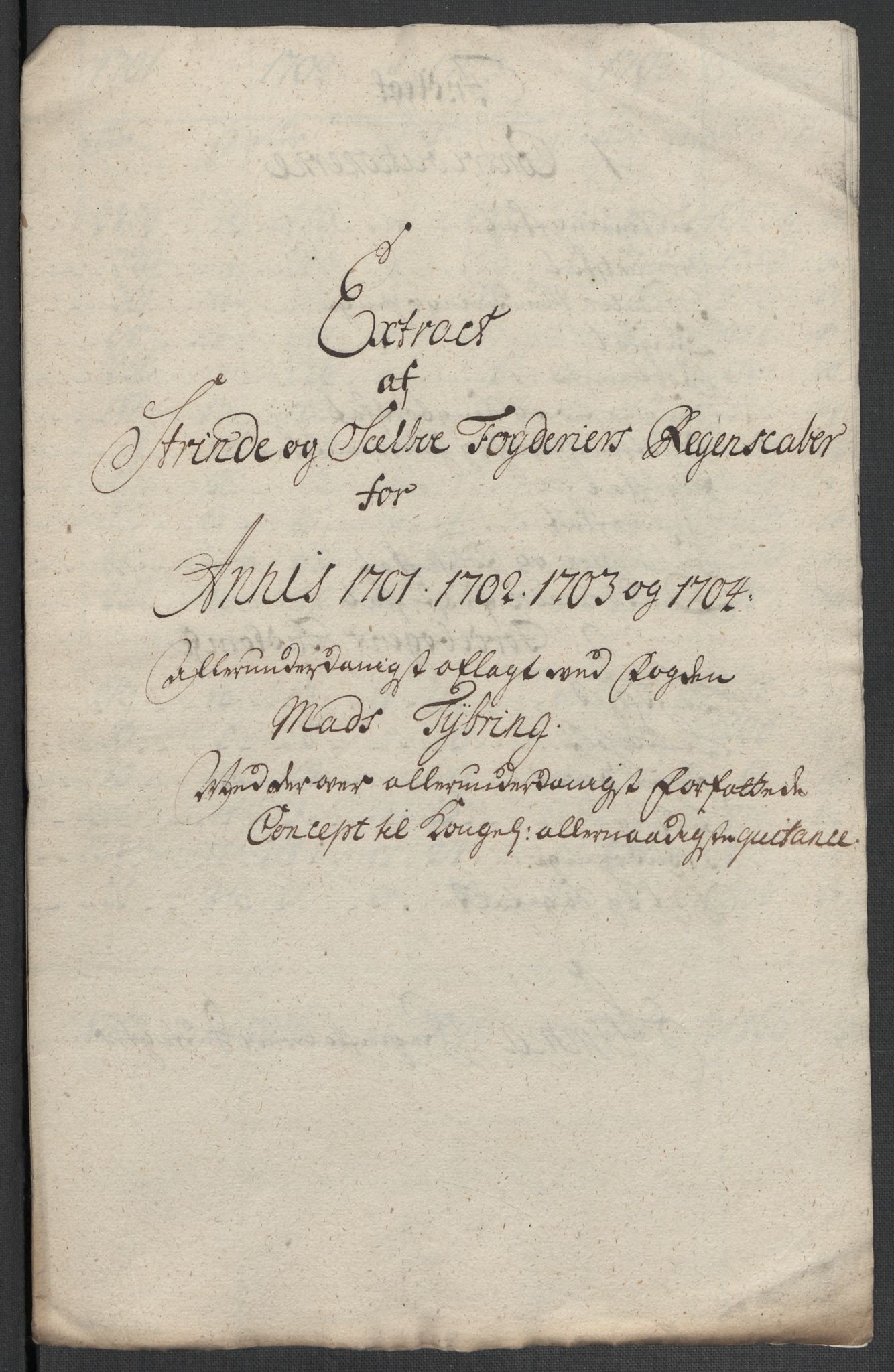 Rentekammeret inntil 1814, Reviderte regnskaper, Fogderegnskap, AV/RA-EA-4092/R61/L4109: Fogderegnskap Strinda og Selbu, 1704-1706, p. 219