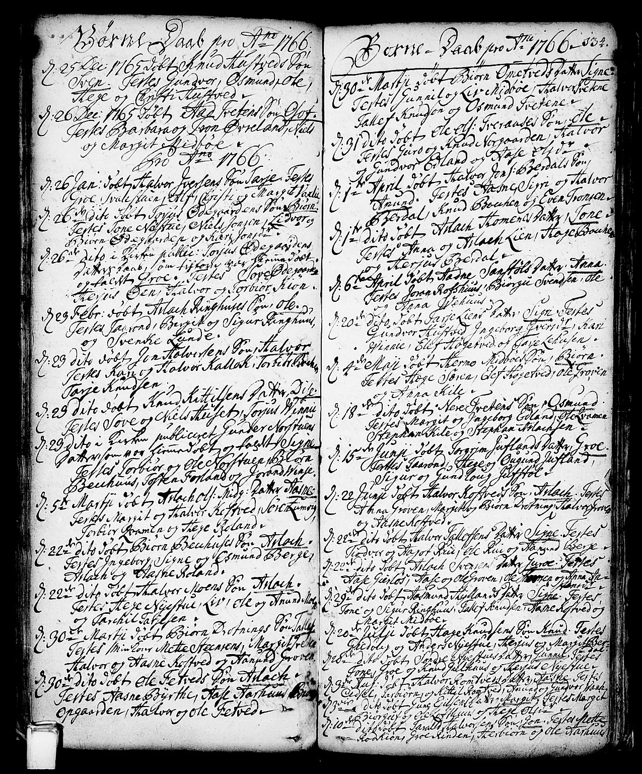 Vinje kirkebøker, SAKO/A-312/F/Fa/L0001: Parish register (official) no. I 1, 1717-1766, p. 134