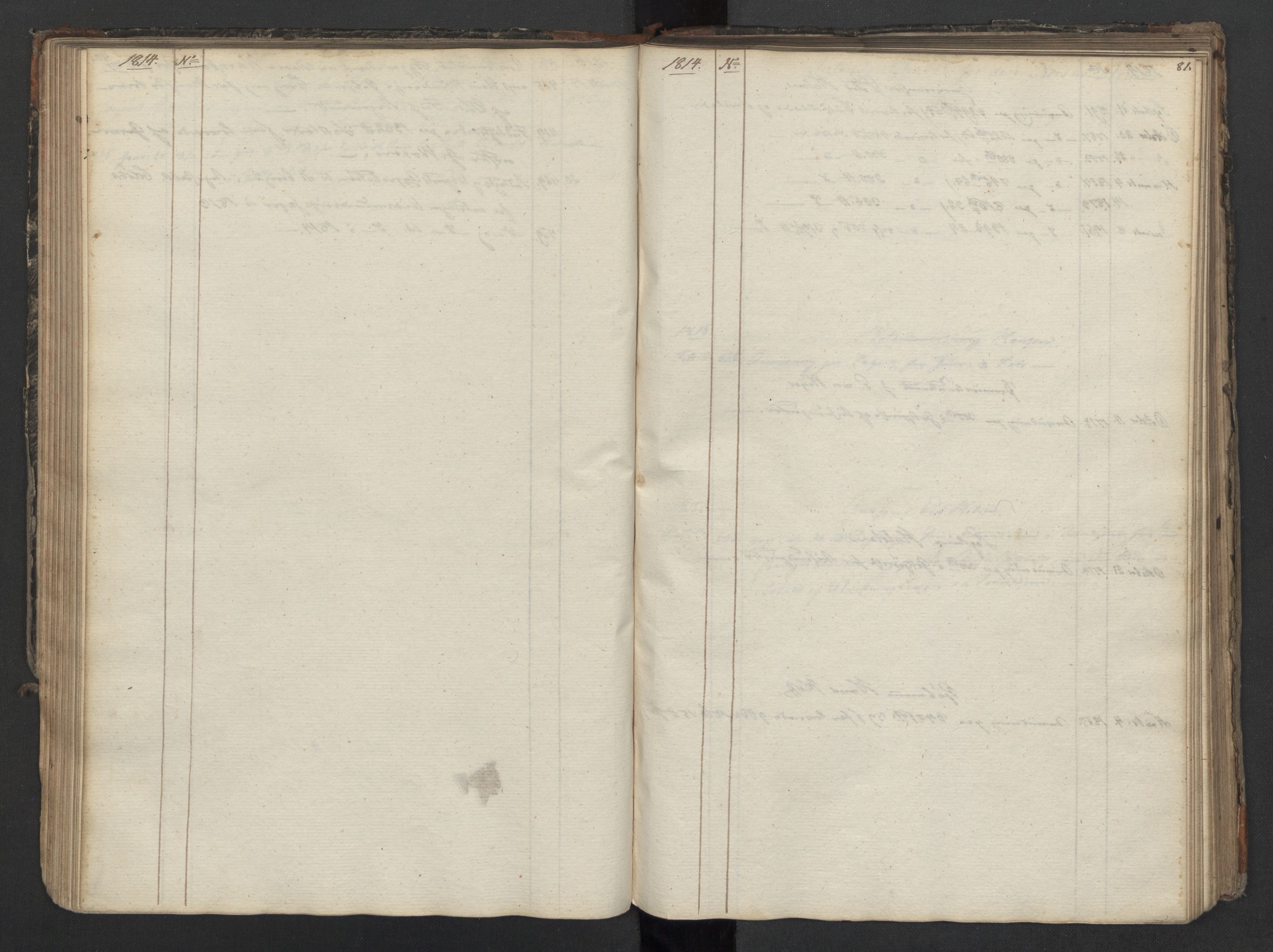 Generalitets- og kommissariatskollegiet, Det kongelige norske kommissariatskollegium, AV/RA-EA-5420/B/L0127b: Kommissariatskollegiets register over utgående brev, 1814-1815, p. 81