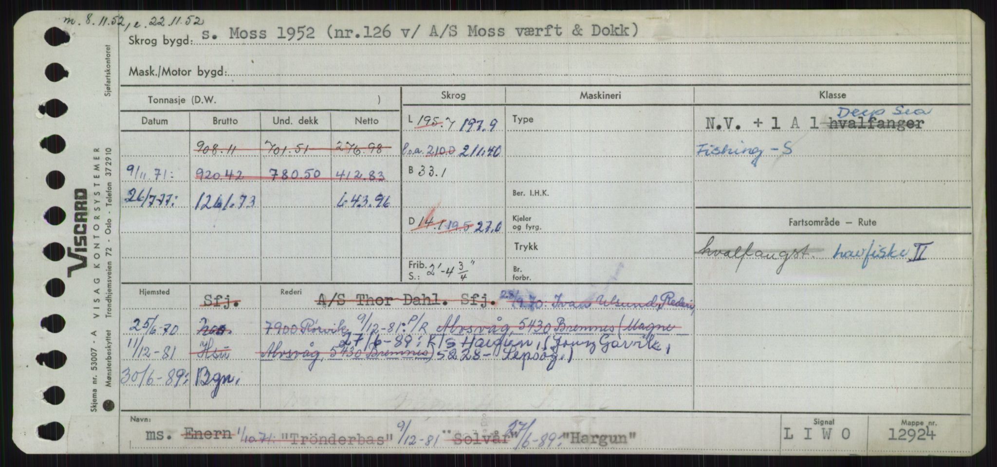 Sjøfartsdirektoratet med forløpere, Skipsmålingen, AV/RA-S-1627/H/Ha/L0002/0002: Fartøy, Eik-Hill / Fartøy, G-Hill, p. 505