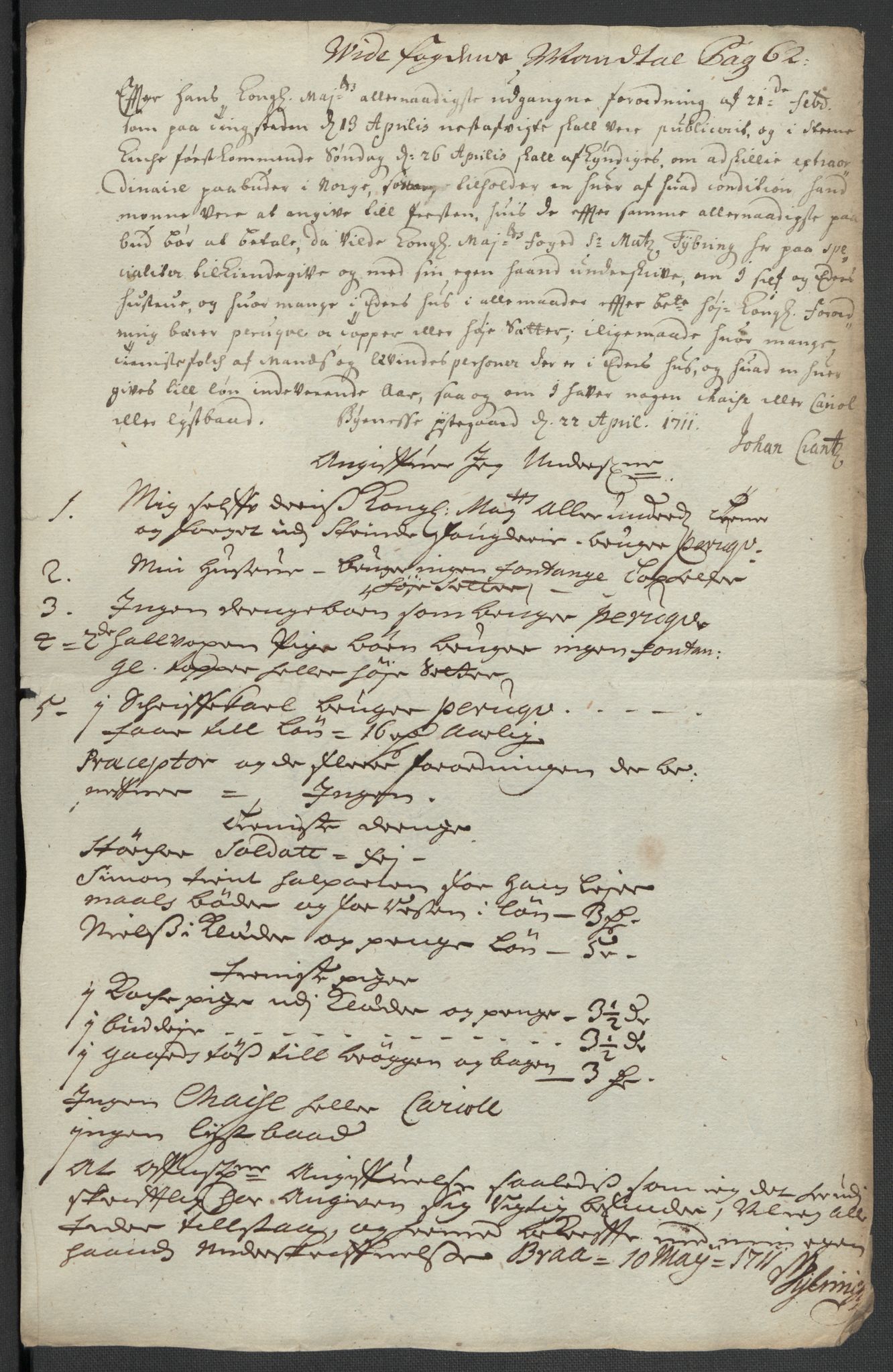 Rentekammeret inntil 1814, Reviderte regnskaper, Fogderegnskap, RA/EA-4092/R61/L4112: Fogderegnskap Strinda og Selbu, 1711, p. 358