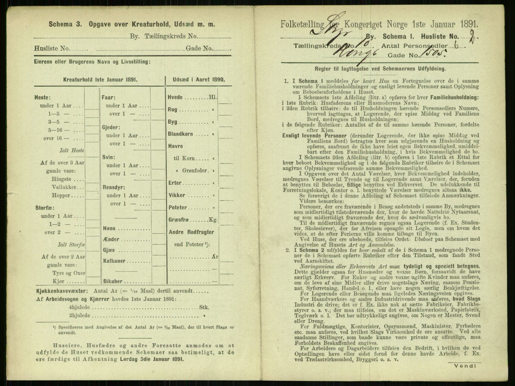 RA, 1891 census for 1103 Stavanger, 1891, p. 1897