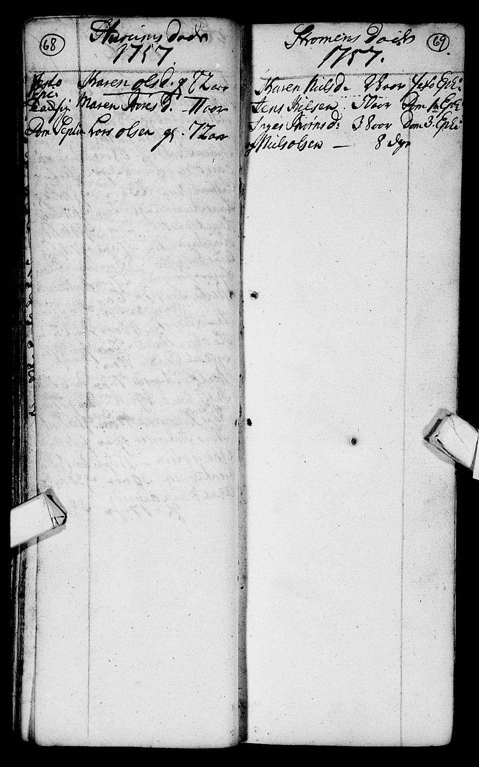 Hurum kirkebøker, AV/SAKO-A-229/F/Fa/L0004: Parish register (official) no. 4, 1733-1757, p. 68-69