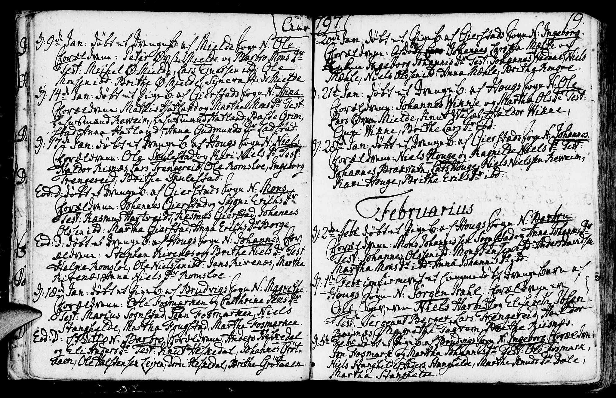 Haus sokneprestembete, AV/SAB-A-75601/H/Haa: Parish register (official) no. A 11, 1796-1816, p. 19