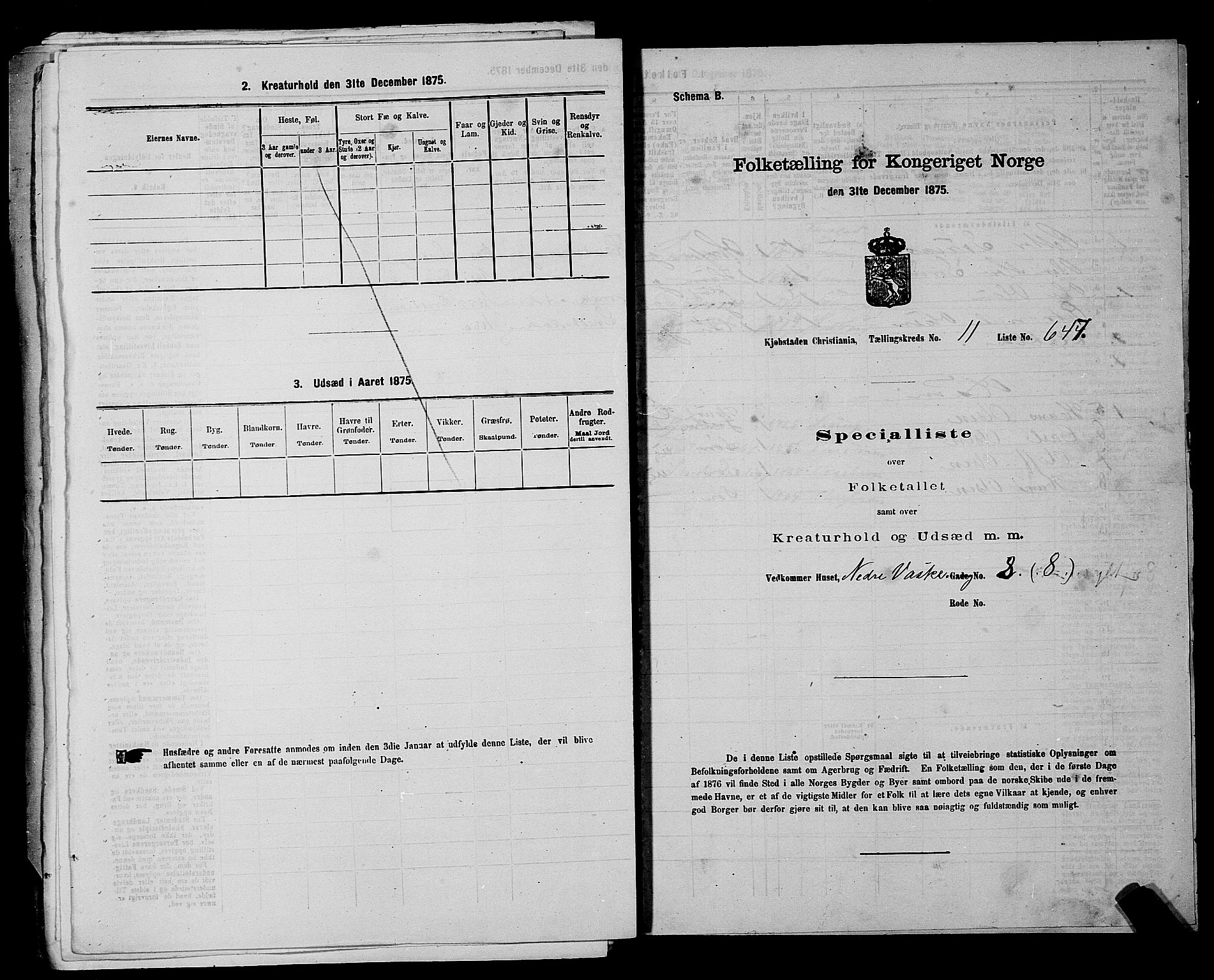 RA, 1875 census for 0301 Kristiania, 1875, p. 1996