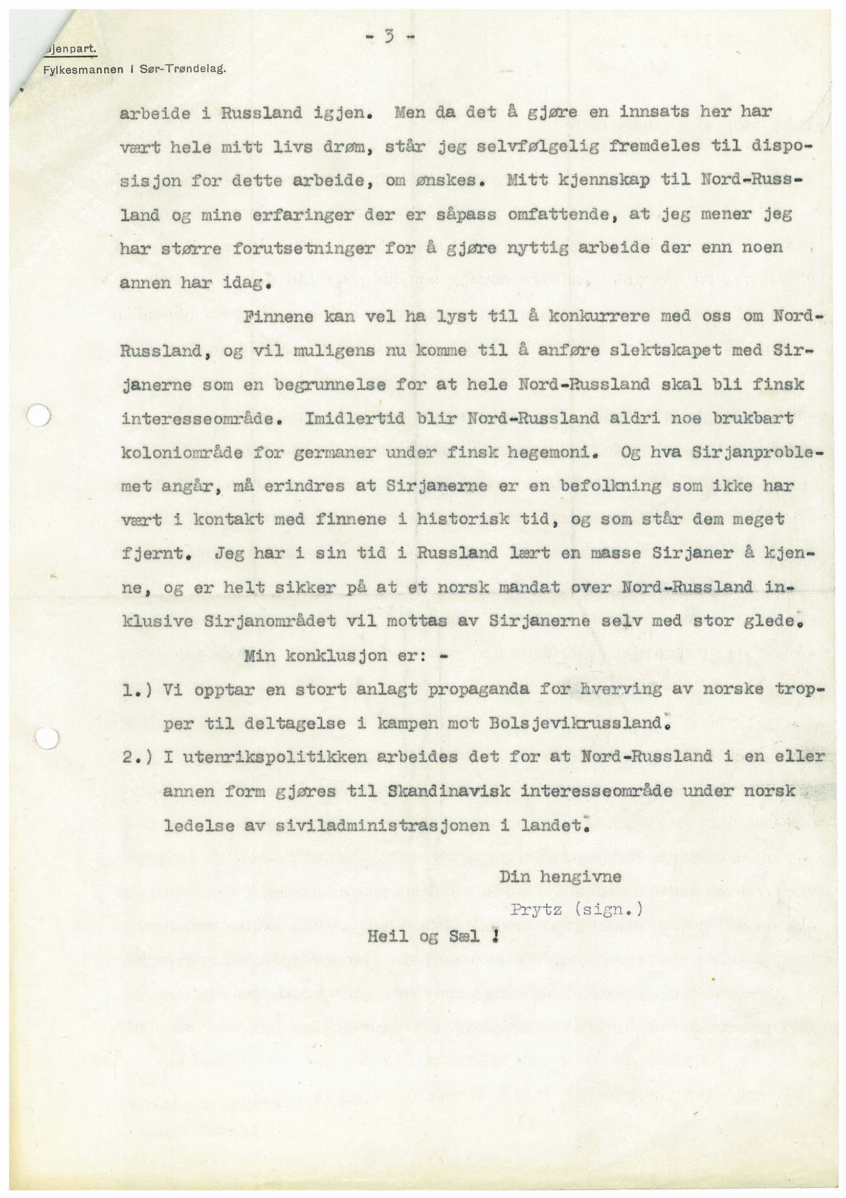 Førerens og ministerpresidentens kanselli. Utenriksavdelingen, AV/RA-S-3485/D/L0021/0003: -- / Direktoratet for spesialorientering. G. Lund. Kont. for norske interesser i Russl. Næringsveier m.m., 1941-1944, p. 4