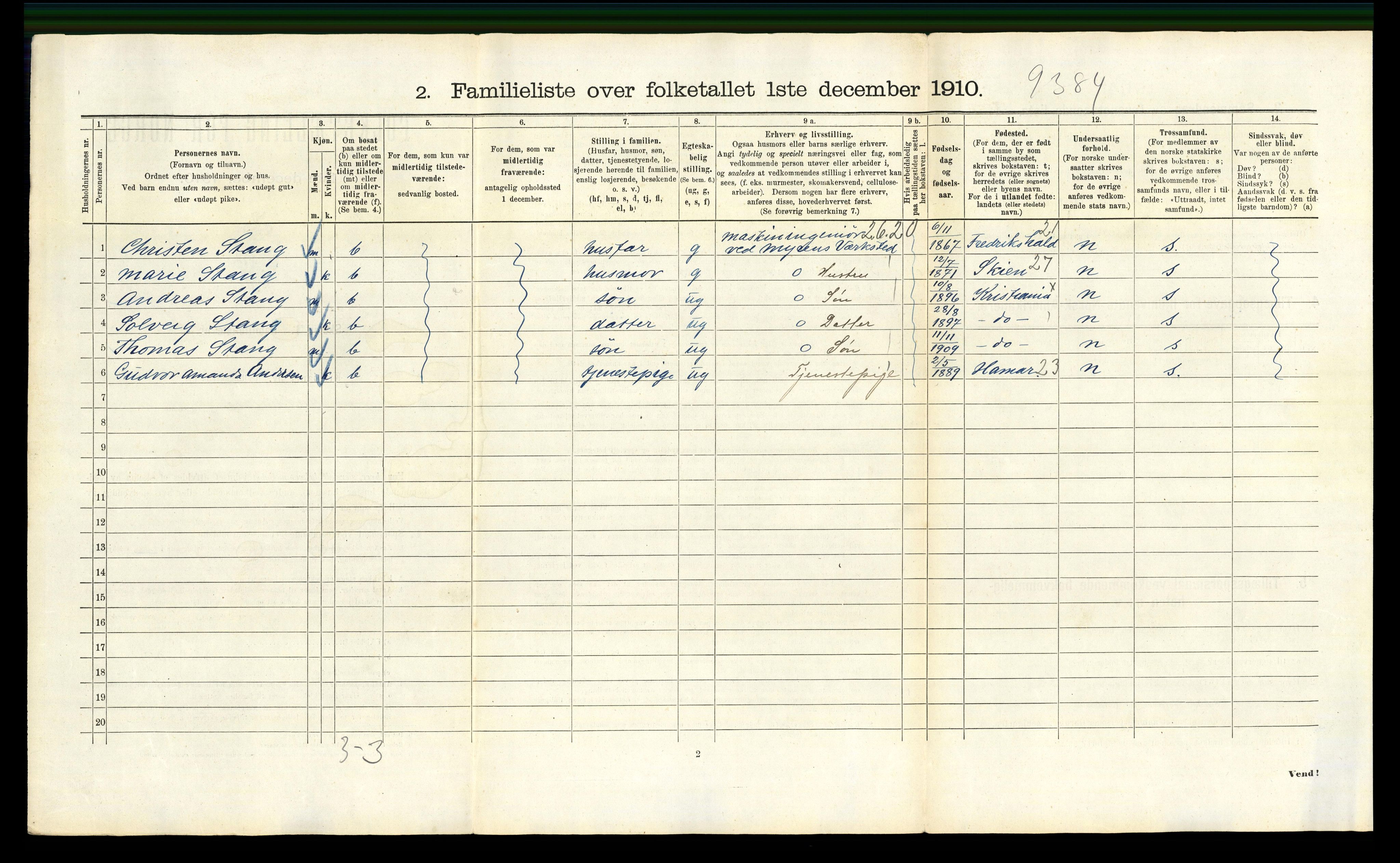 RA, 1910 census for Kristiania, 1910, p. 116666