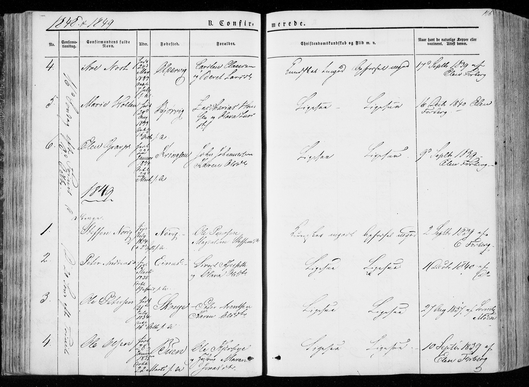 Ministerialprotokoller, klokkerbøker og fødselsregistre - Nord-Trøndelag, SAT/A-1458/722/L0218: Parish register (official) no. 722A05, 1843-1868, p. 106