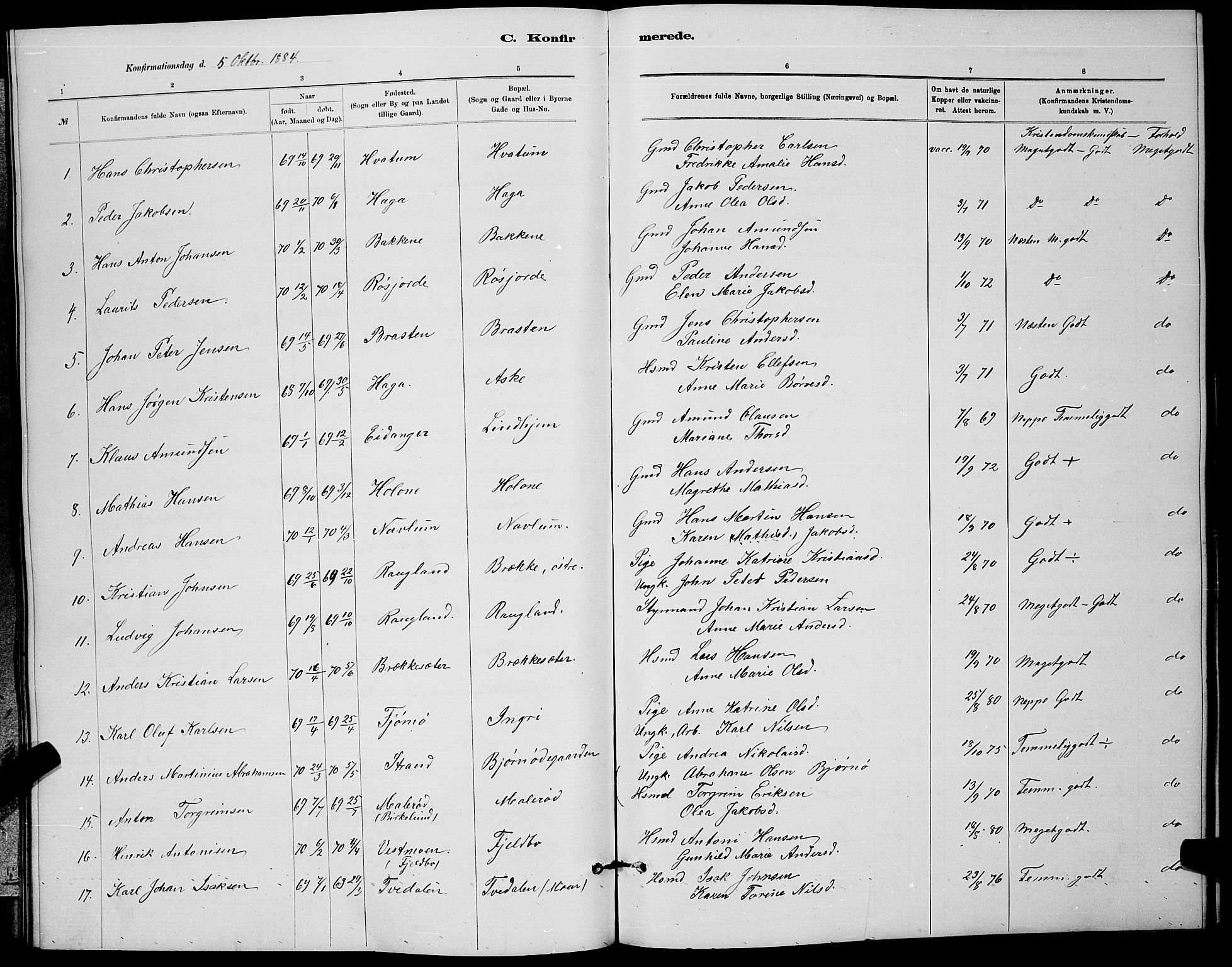 Brunlanes kirkebøker, AV/SAKO-A-342/G/Ga/L0003: Parish register (copy) no. I 3, 1877-1898