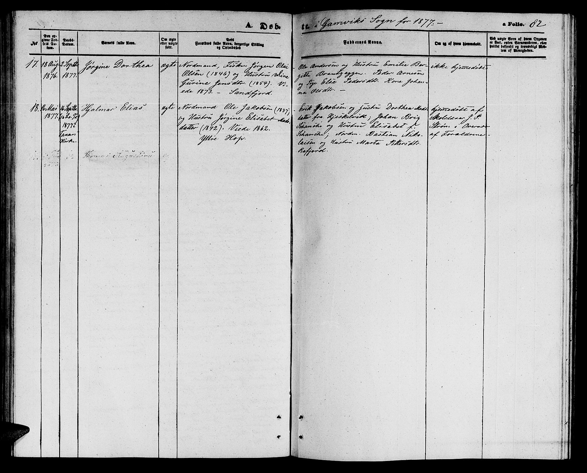 Tana sokneprestkontor, AV/SATØ-S-1334/H/Hb/L0002klokker: Parish register (copy) no. 2 /2, 1867-1877, p. 82