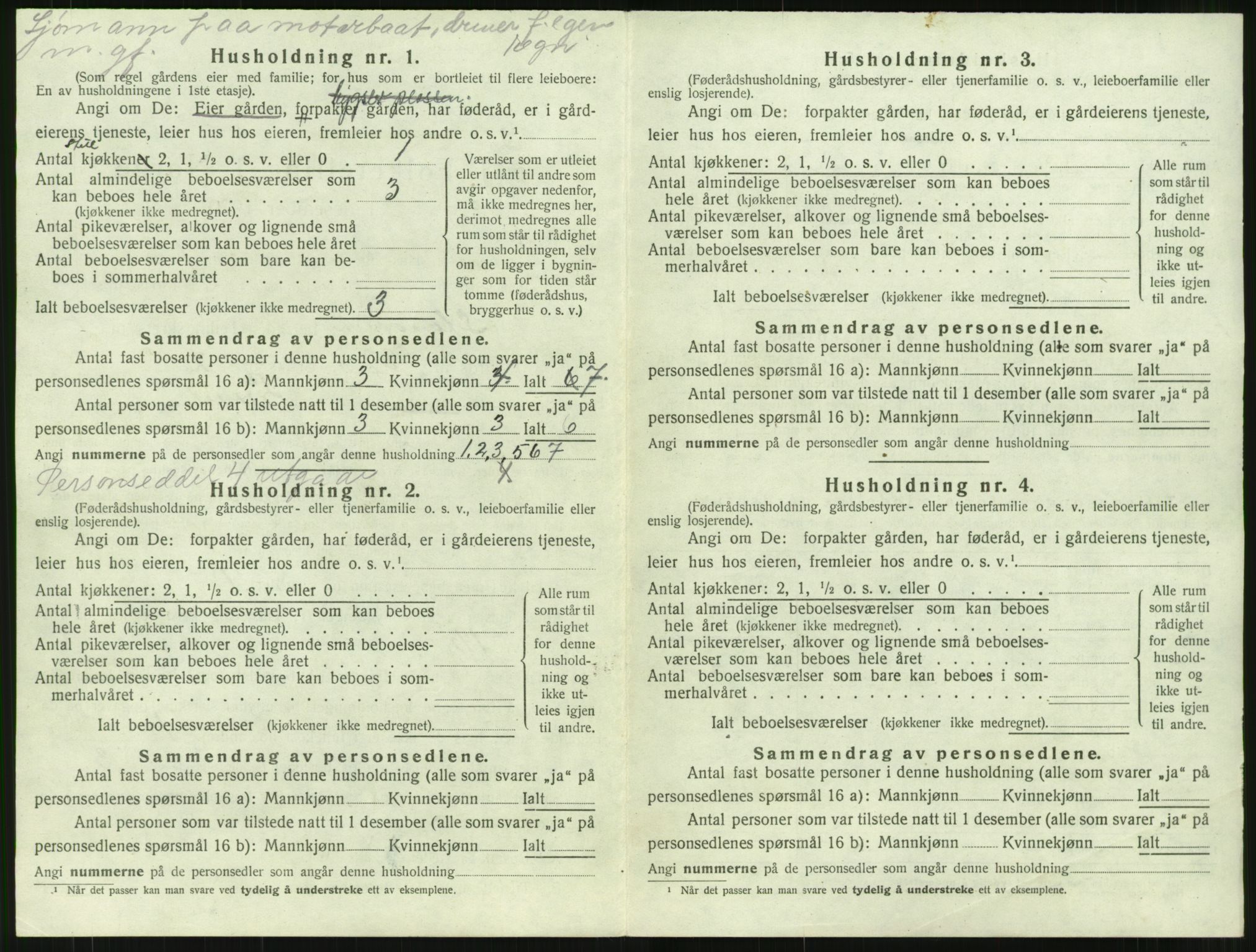 SAT, 1920 census for Stangvik, 1920, p. 631