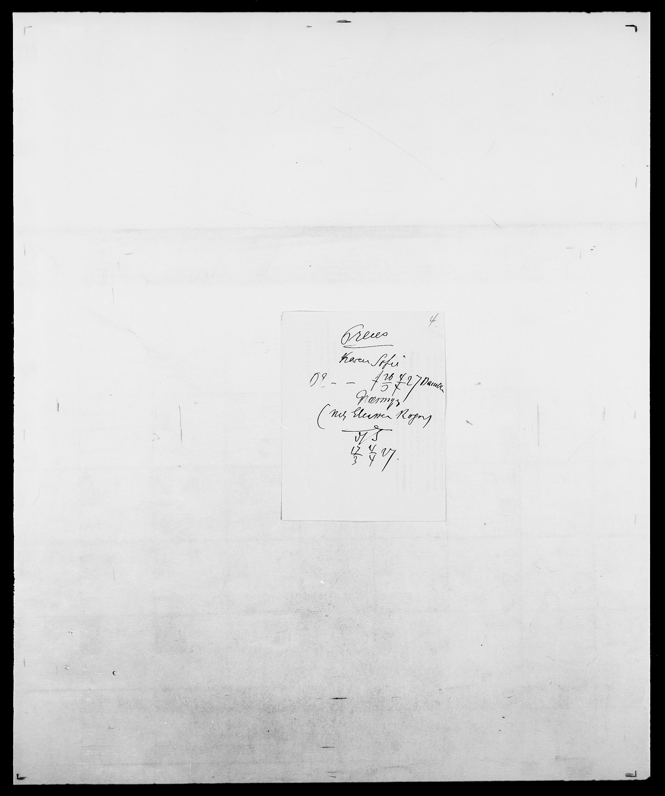 Delgobe, Charles Antoine - samling, AV/SAO-PAO-0038/D/Da/L0031: de Place - Raaum, p. 322