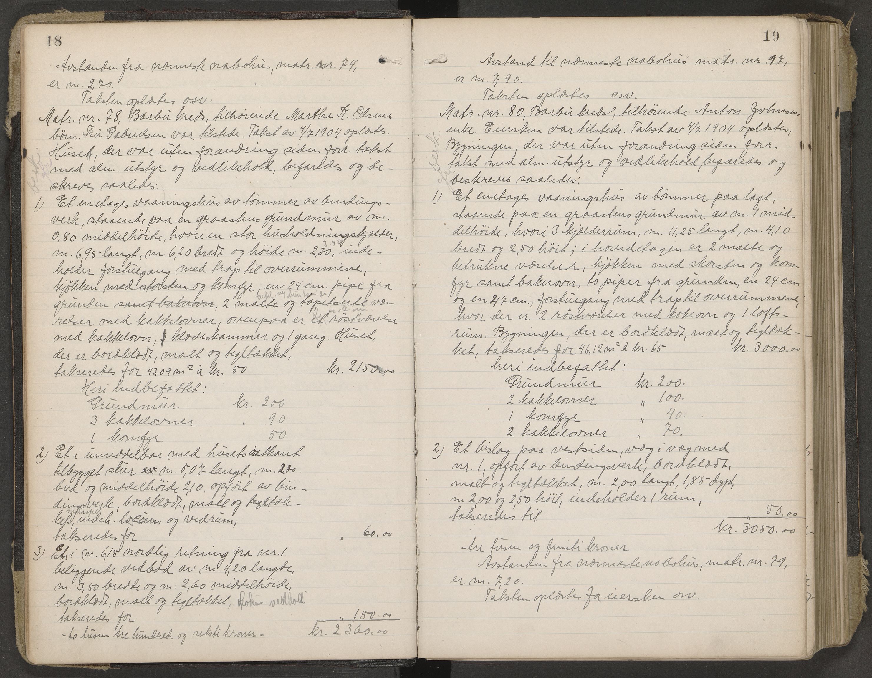 Norges Brannkasse Arendal, AV/SAK-2241-0002/F/Fa/L0029: Branntakstprotokoll nr. 27 med matrikkelnummerregister, 1916-1918