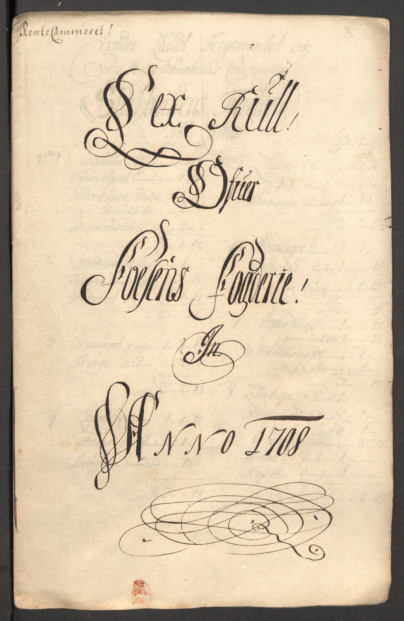 Rentekammeret inntil 1814, Reviderte regnskaper, Fogderegnskap, RA/EA-4092/R57/L3858: Fogderegnskap Fosen, 1708-1709, p. 76