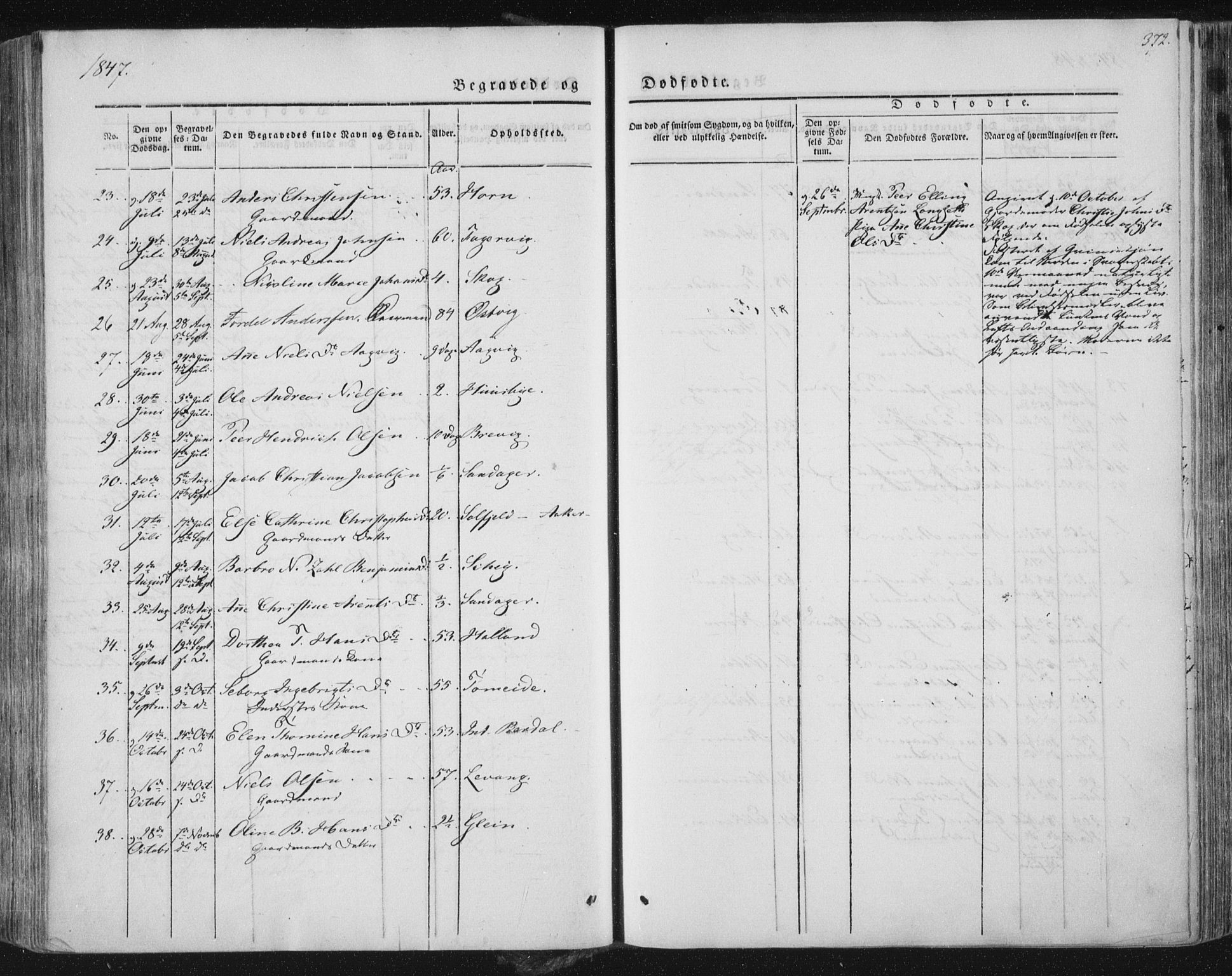 Ministerialprotokoller, klokkerbøker og fødselsregistre - Nordland, AV/SAT-A-1459/838/L0549: Parish register (official) no. 838A07, 1840-1854, p. 372