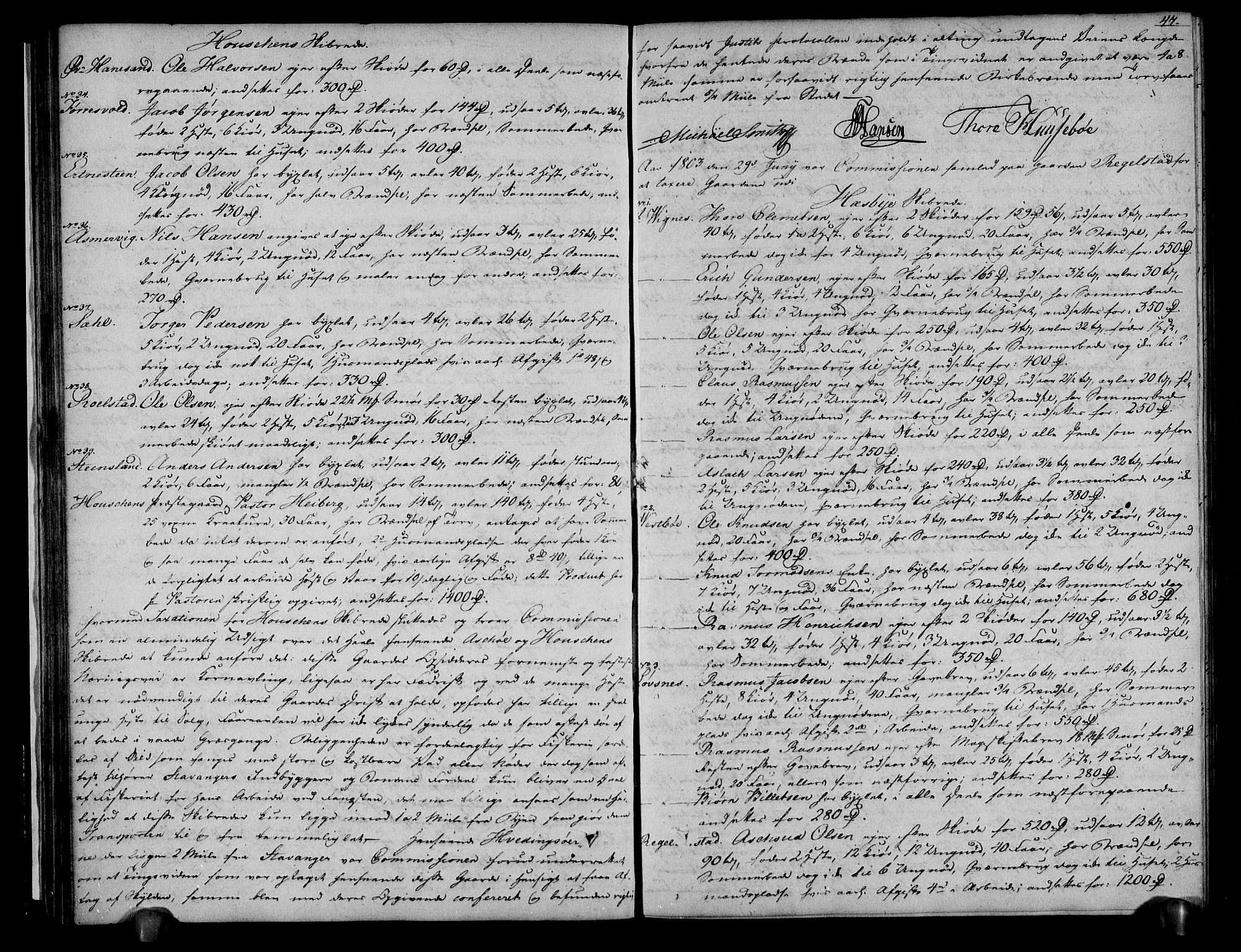 Rentekammeret inntil 1814, Realistisk ordnet avdeling, AV/RA-EA-4070/N/Ne/Nea/L0100: Ryfylke fogderi. Deliberasjonsprotokoll, 1803, p. 50