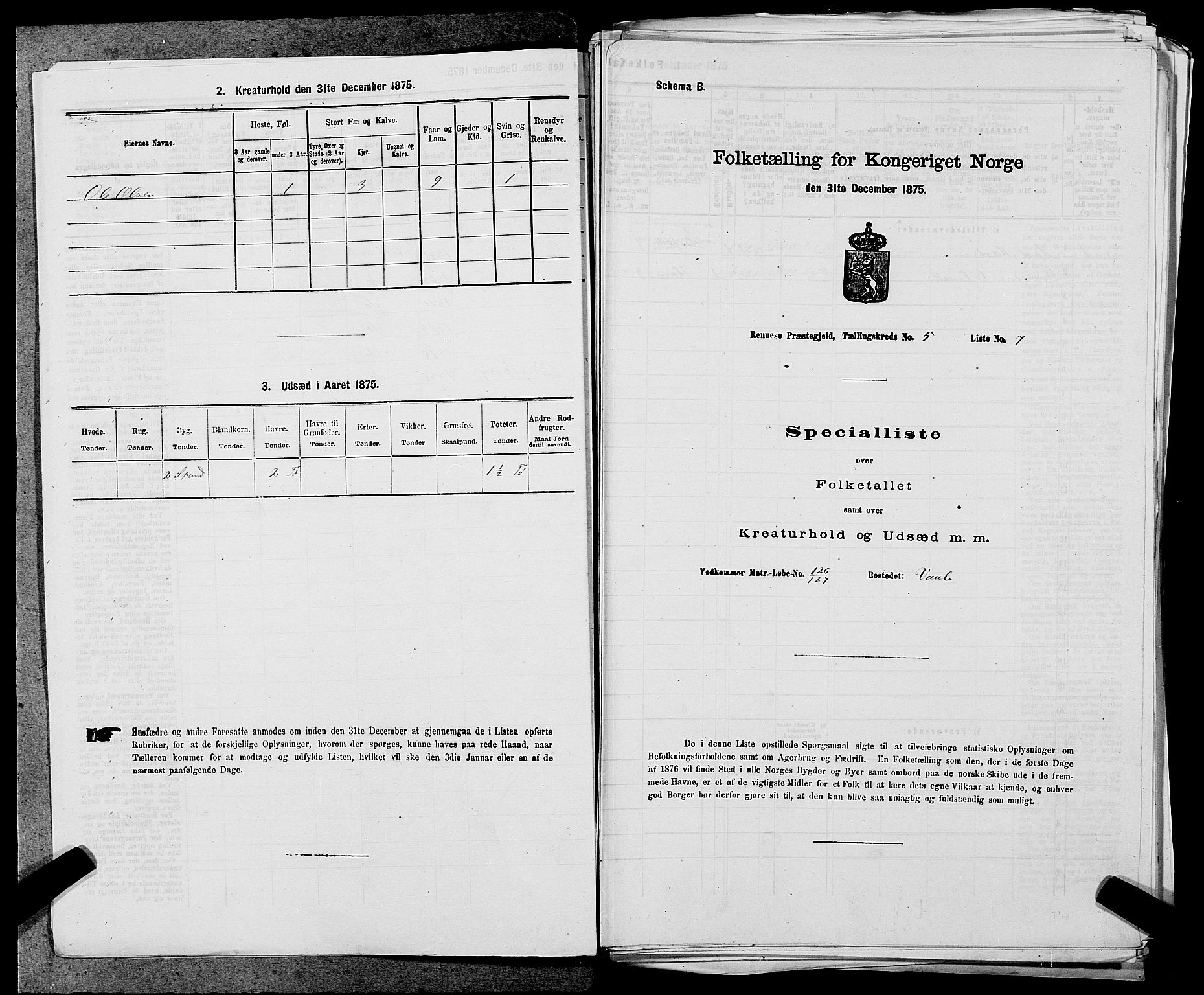 SAST, 1875 census for 1142P Rennesøy, 1875, p. 576